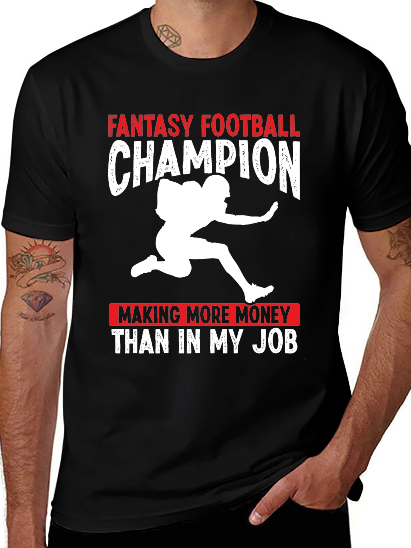 Variant 3 of Fantasy Football Champion Graphic T-Shirt