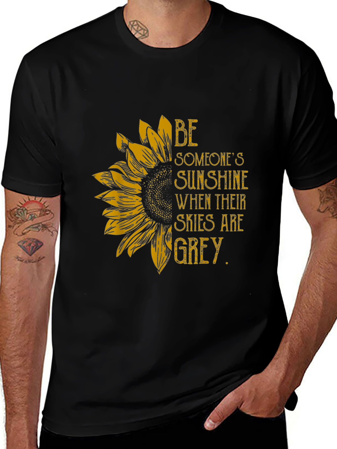Variant 10 of Sunflower Sunshine Graphic T-Shirt - Inspiring Message