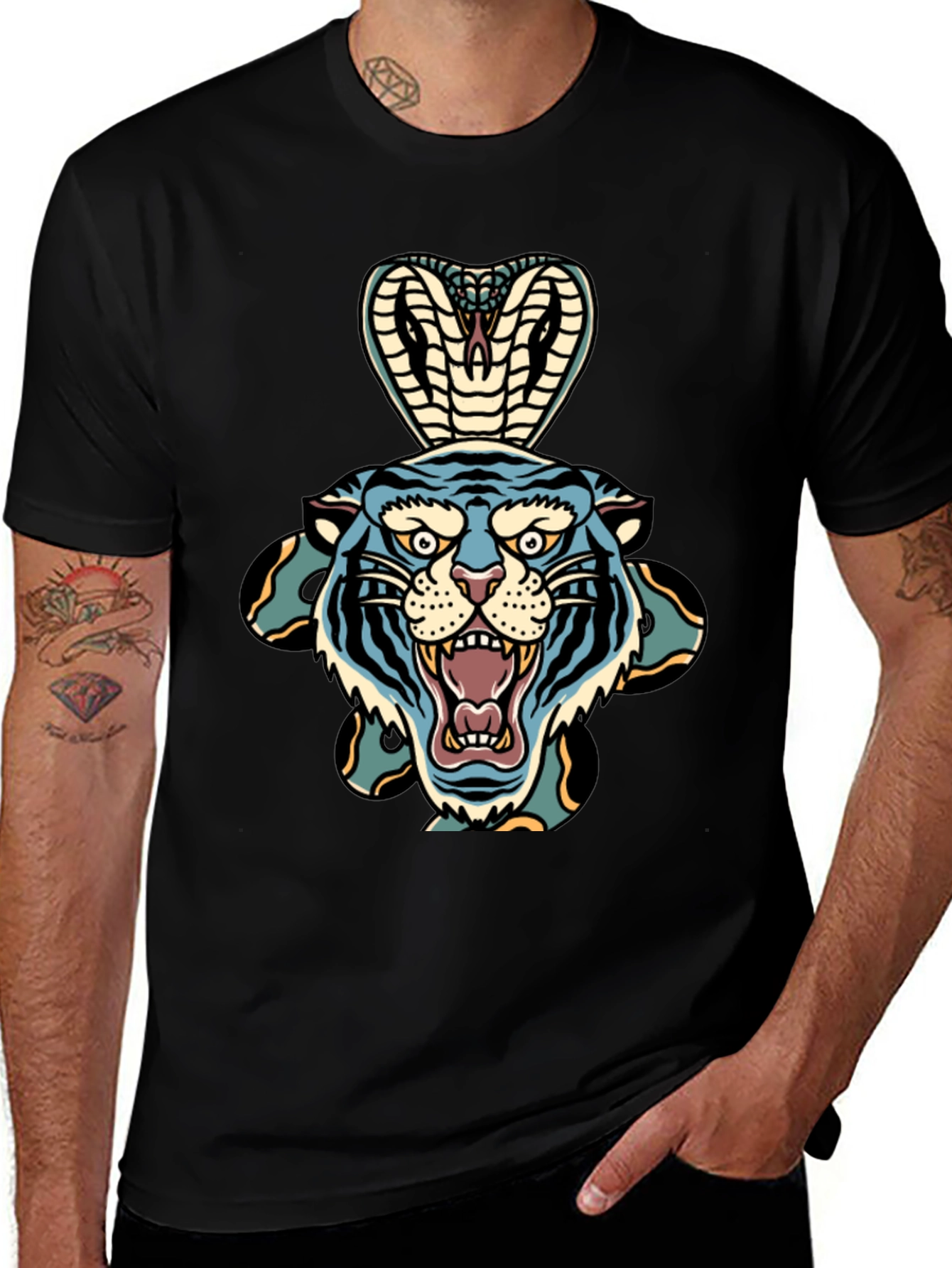 Variant 2 of Cobra Tiger Graphic T-Shirt - Bold Statement Tee