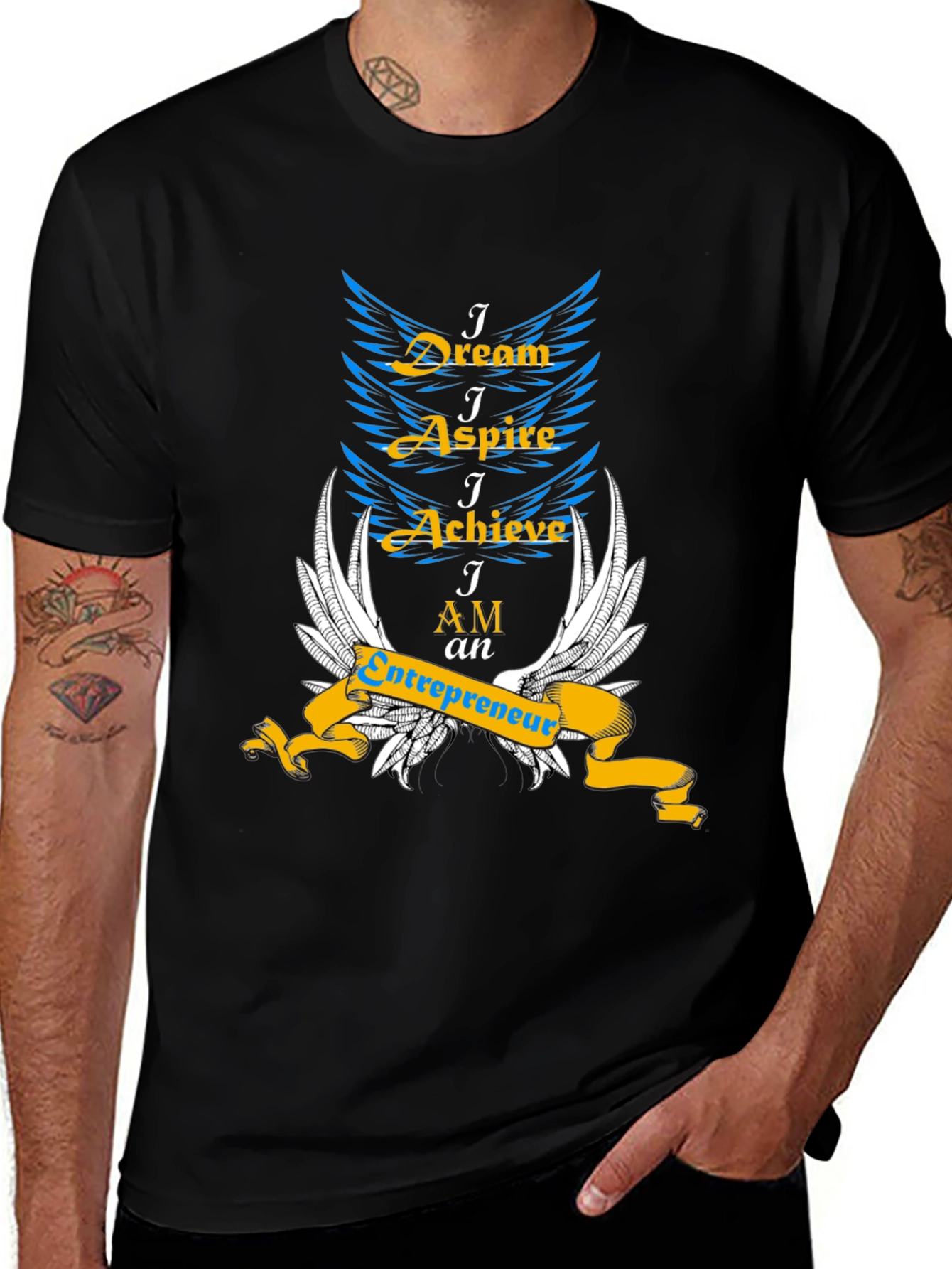 Variant 6 of Dream Aspire Achieve Entrepreneur T-Shirt