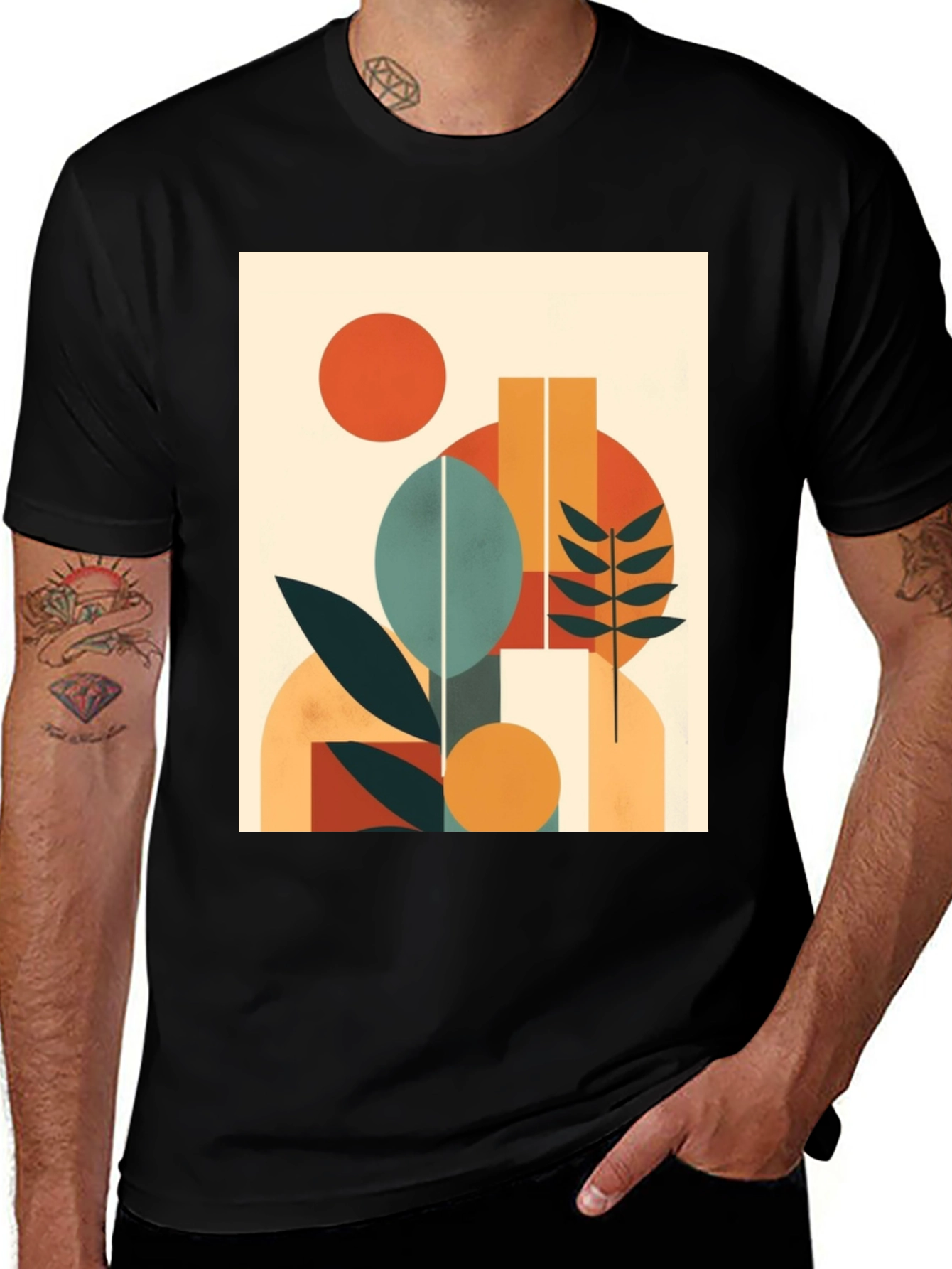 Variant 3 of Modern Abstract Graphic T-Shirt