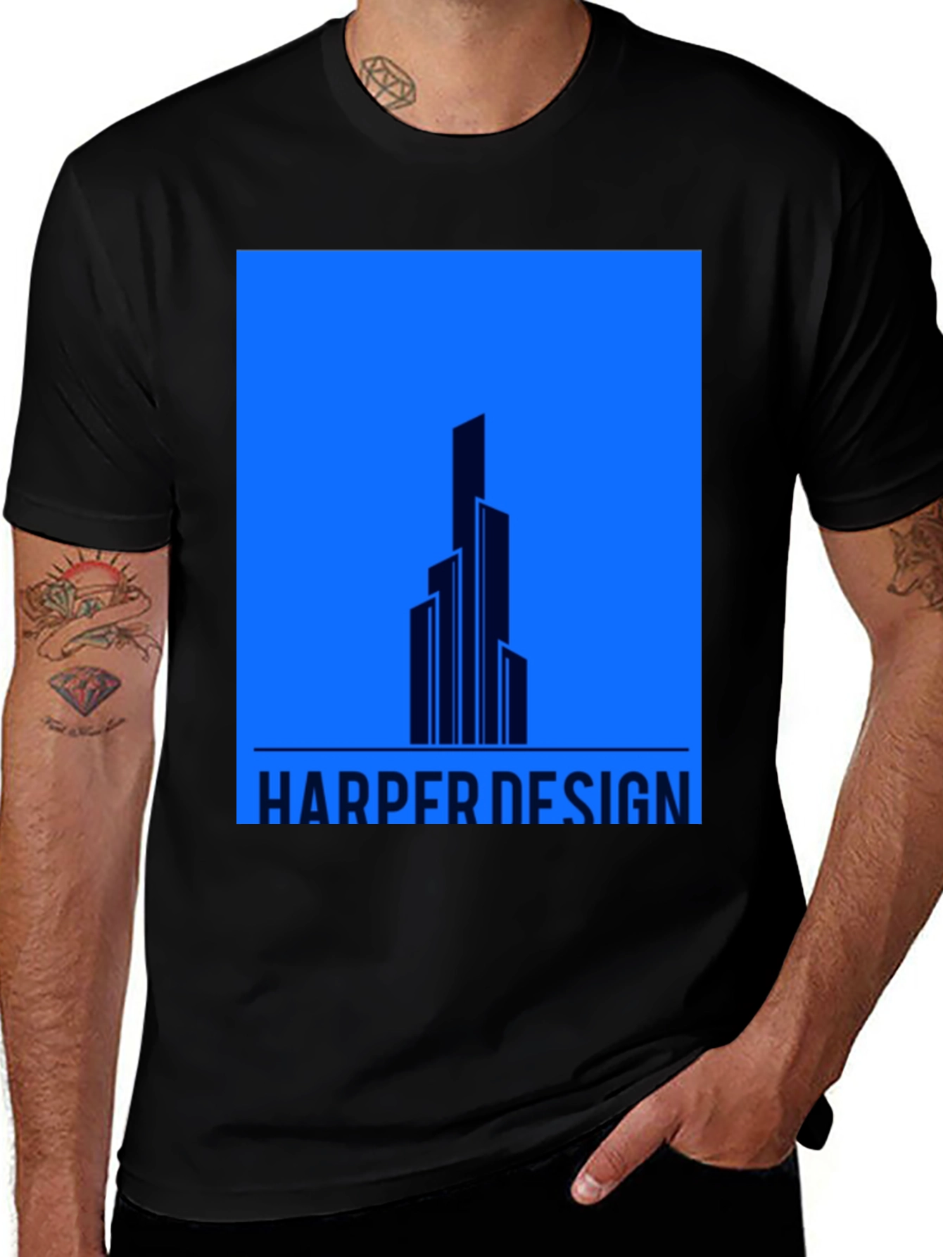Variant 9 of Harper Design T-Shirt - Modern Architecture Tee