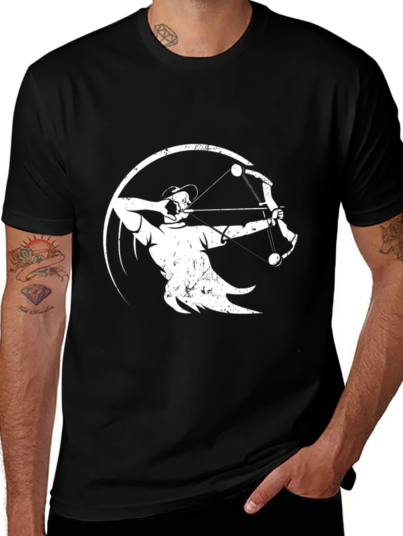 Variant 29 of Archery T-Shirt - Vintage Style Archer Graphic Tee