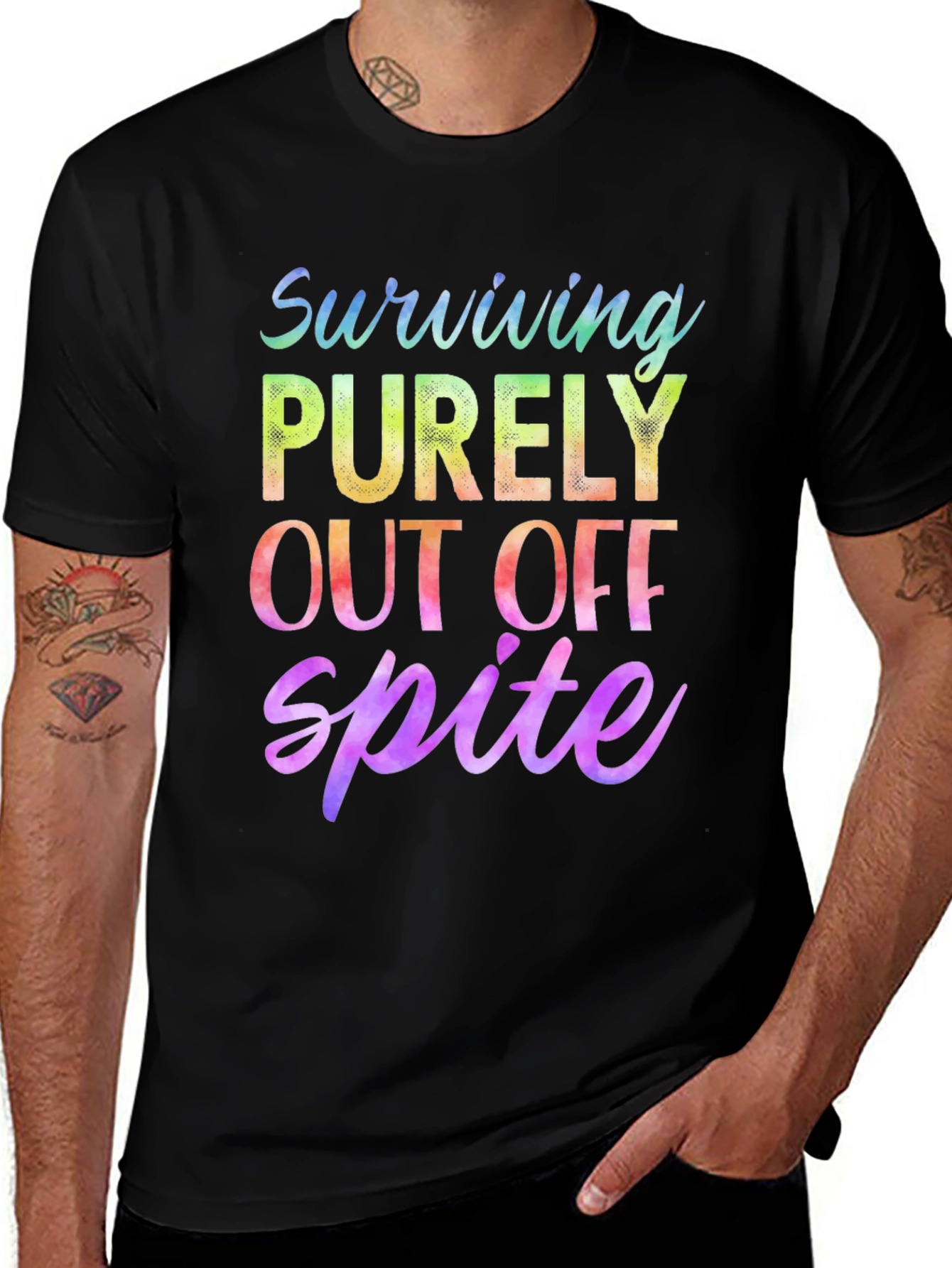 Variant 8 of Surviving Out of Spite Graphic T-Shirt