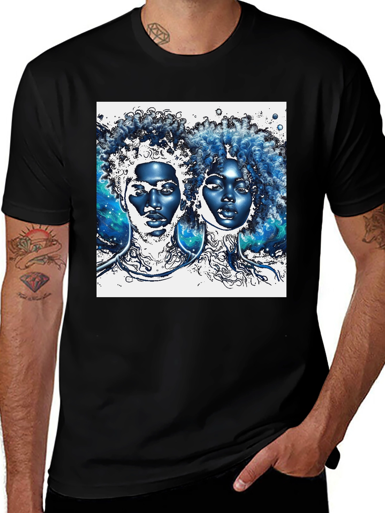 Variant 17 of Vibrant Afro Art Tee