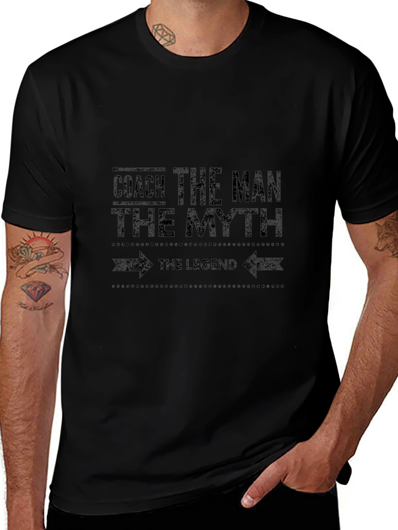 Camiseta Hombre "Coach - El Hombre, El Mito, La Leyenda"