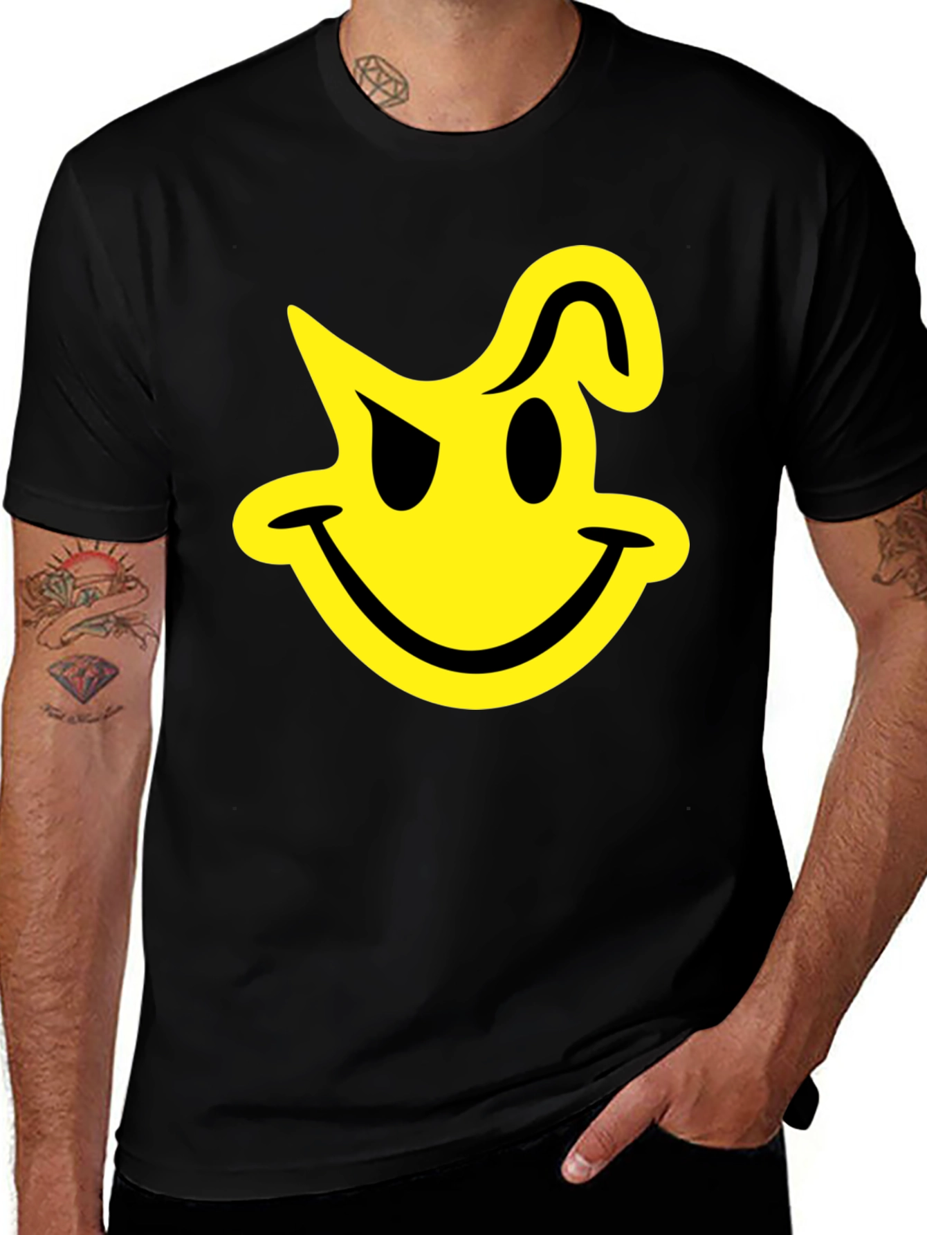 Variant 29 of Wicked Smiley Face Graphic T-Shirt