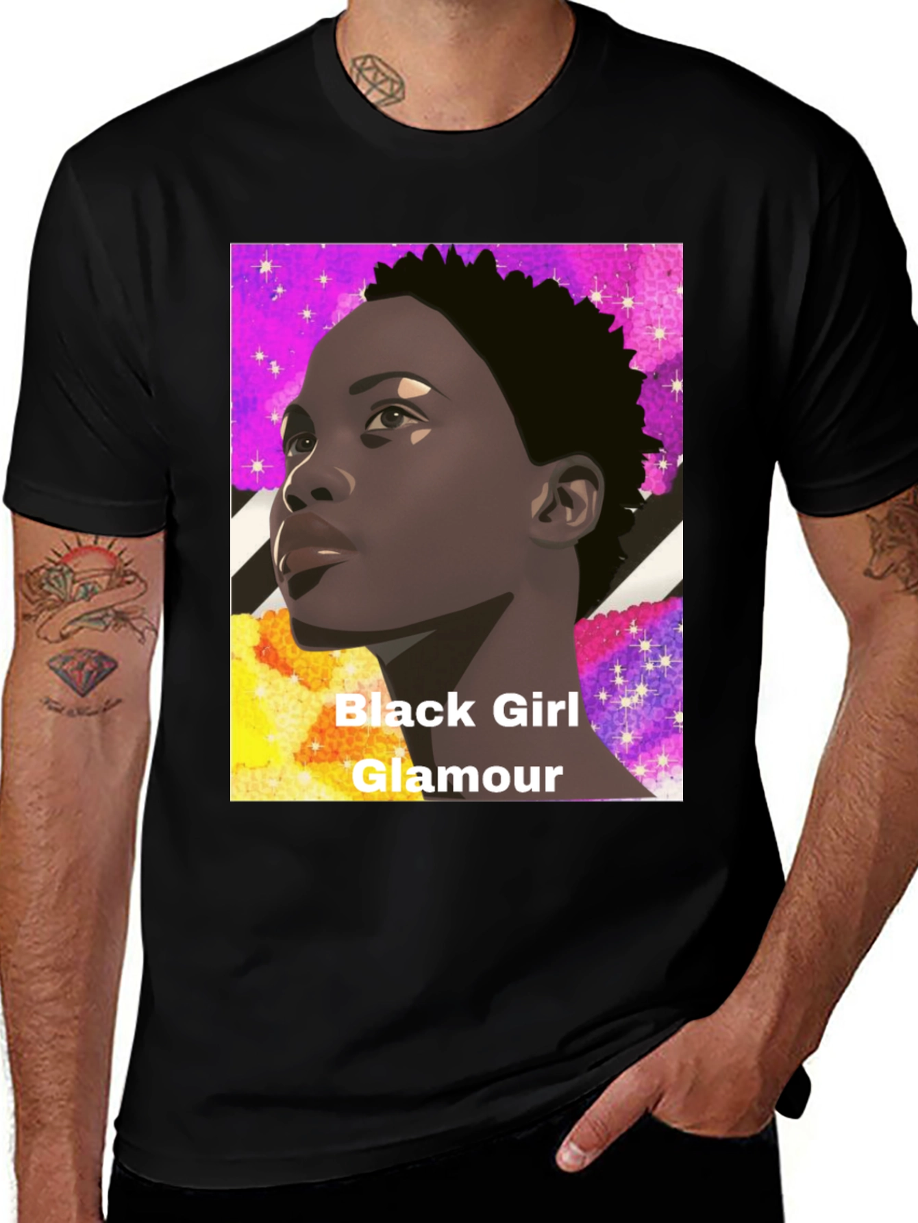 Variant 27 of Black Girl Glamour Graphic Tee