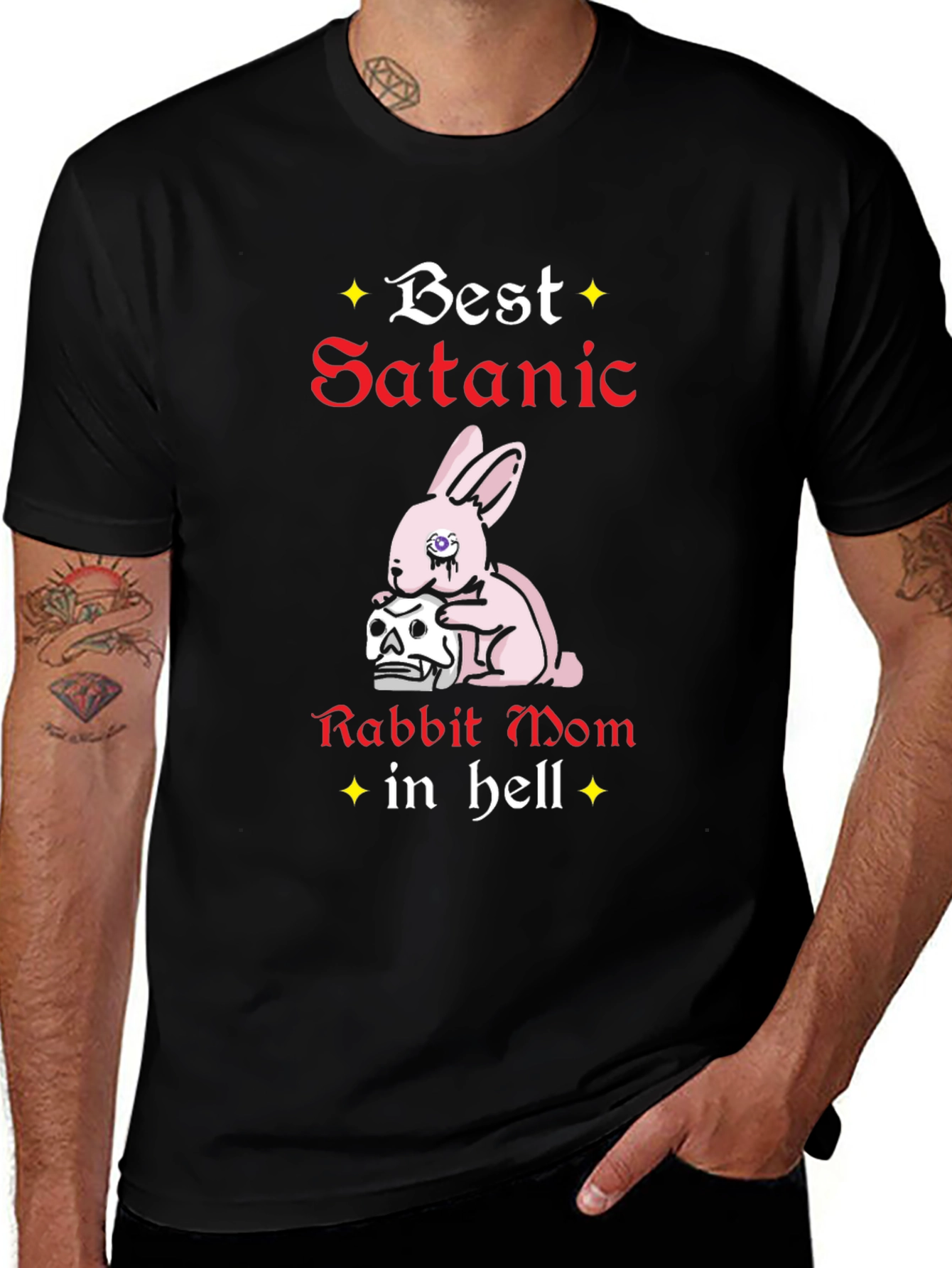 Variant 10 of Best Satanic Rabbit Mom in Hell T-Shirt
