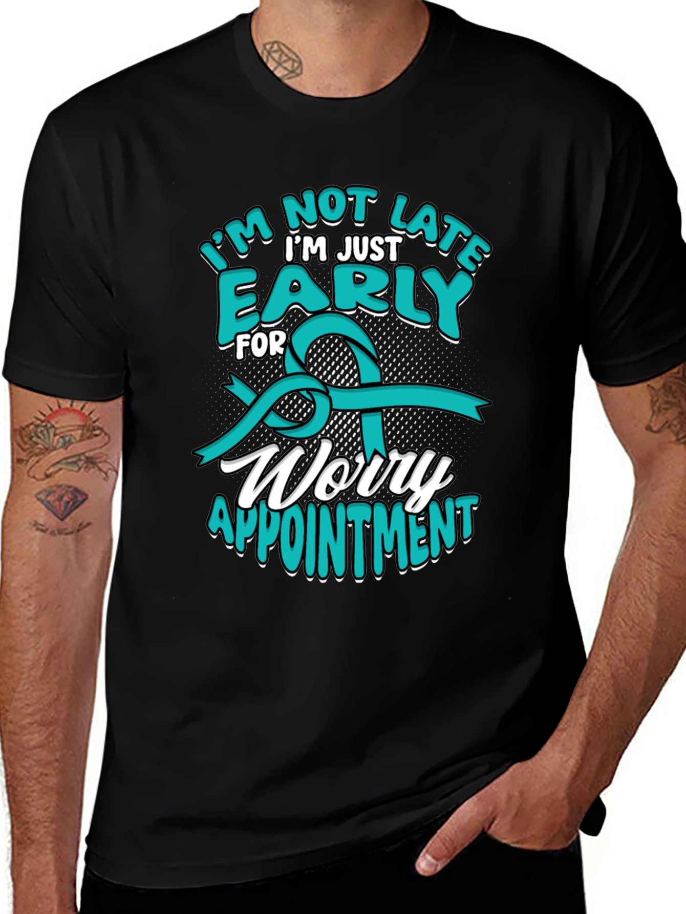 Variant 25 of Funny 'Early for Worry' Graphic Tee