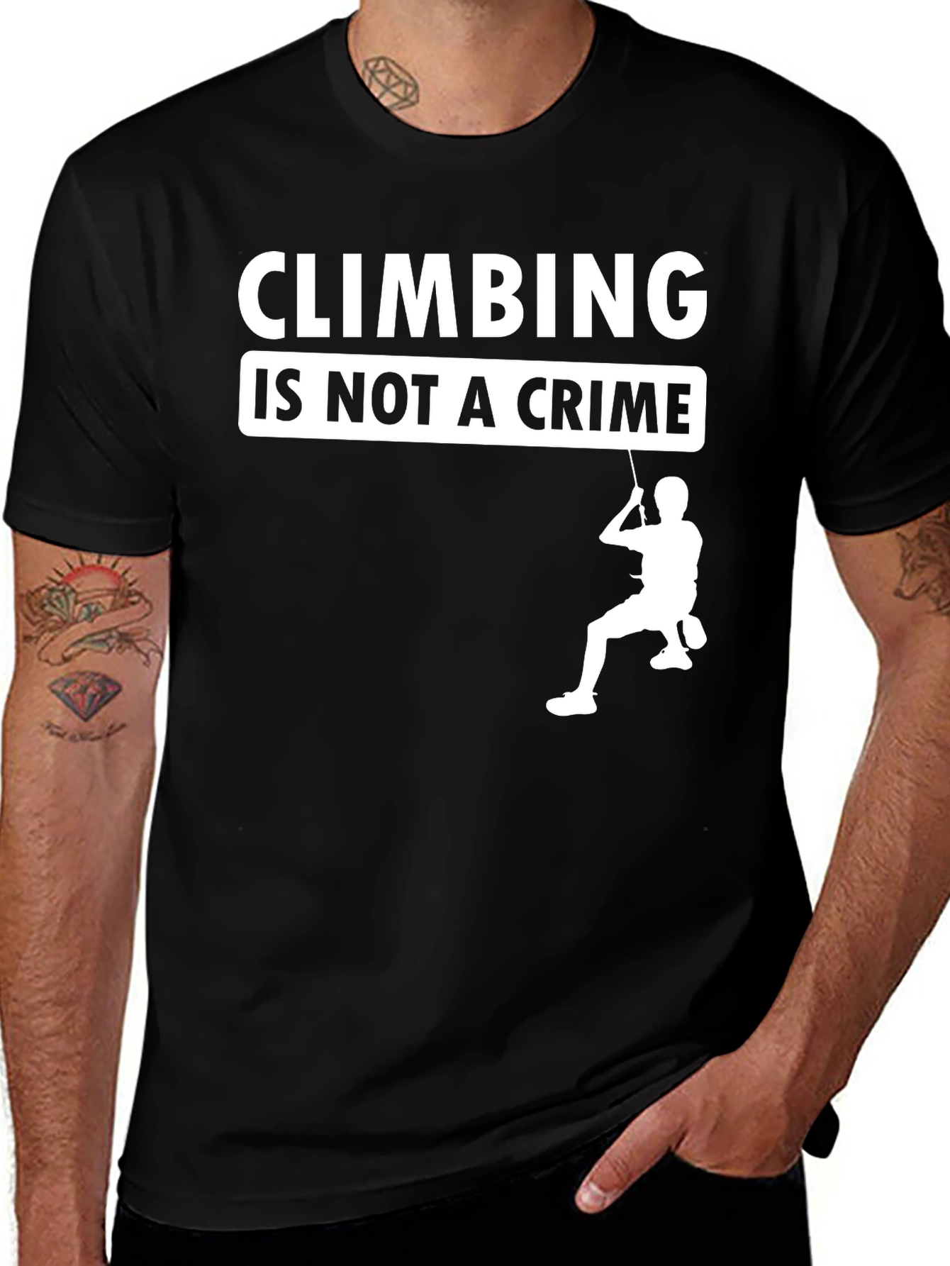 Variant 15 of Climbing is Not a Crime T-Shirt