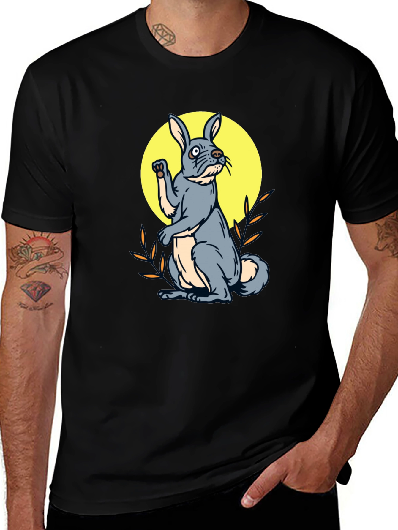 Variant 23 of Cool Rabbit Graphic T-Shirt