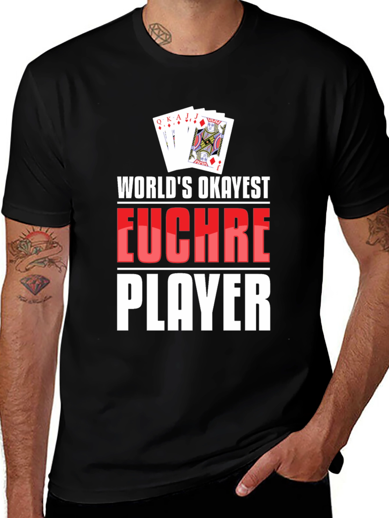 Funny Euchre Player Graphic T-Shirt