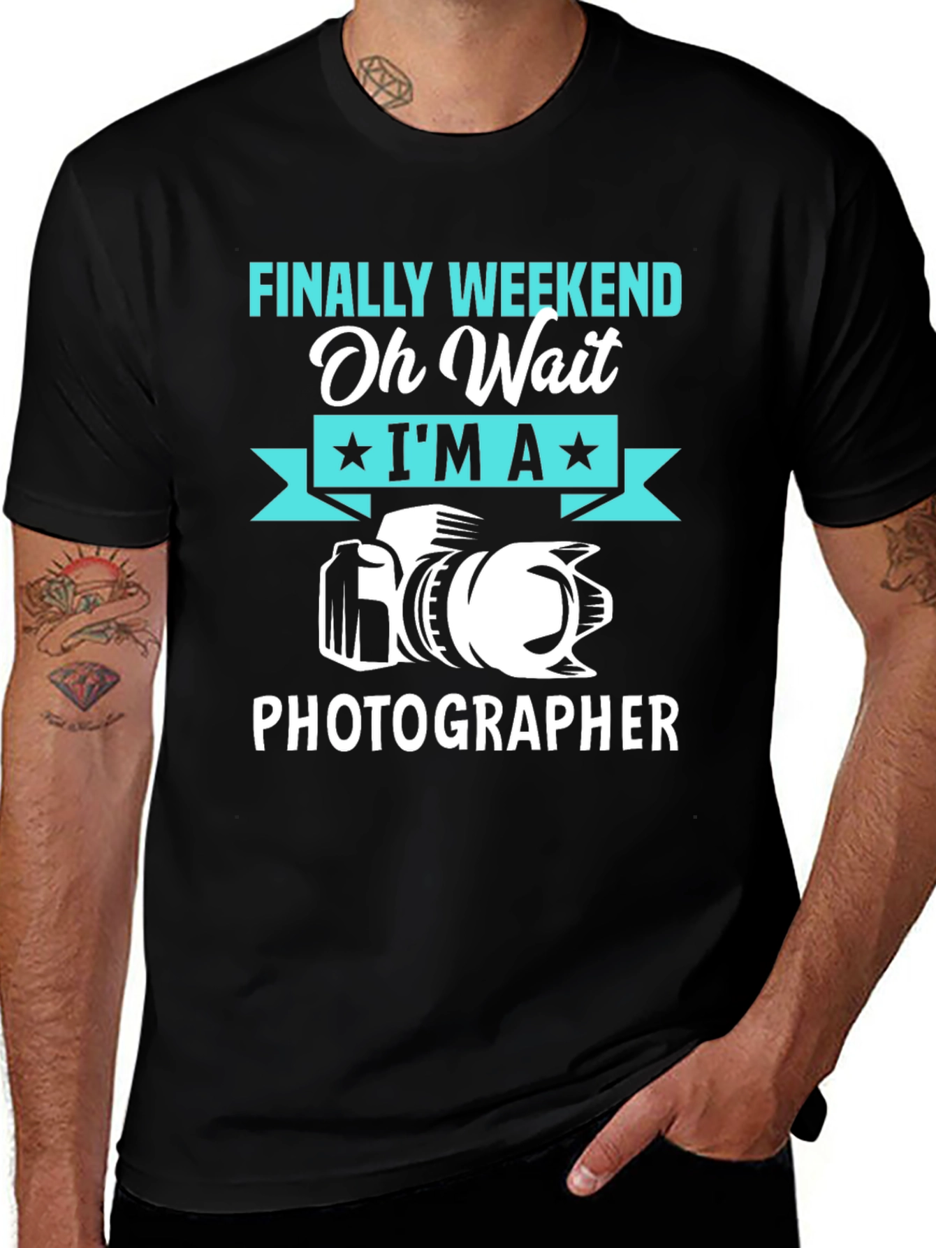 Variant 13 of Funny Photographer T-Shirt - Finally Weekend