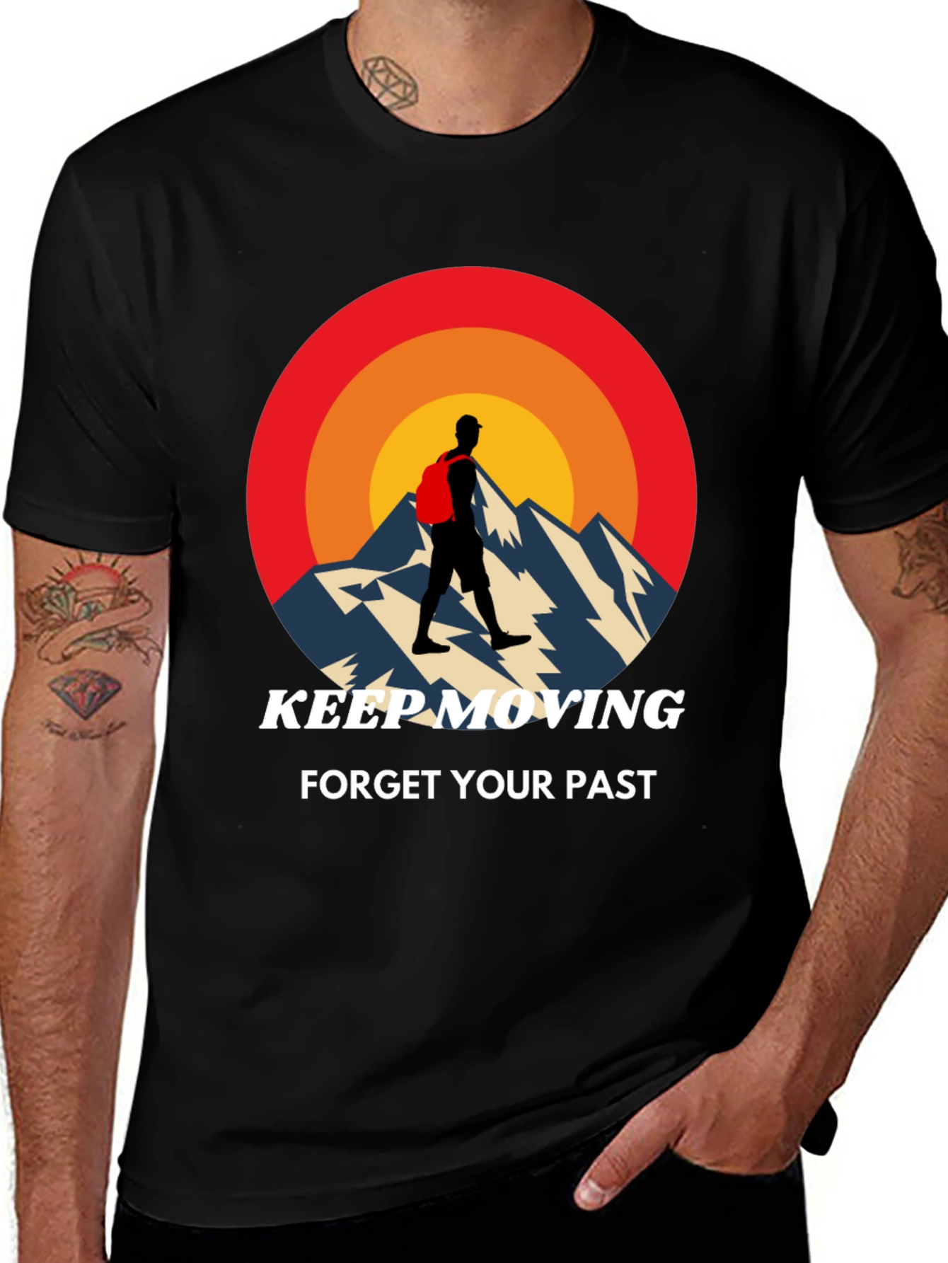 Variant 5 of Keep Moving Mountain T-Shirt