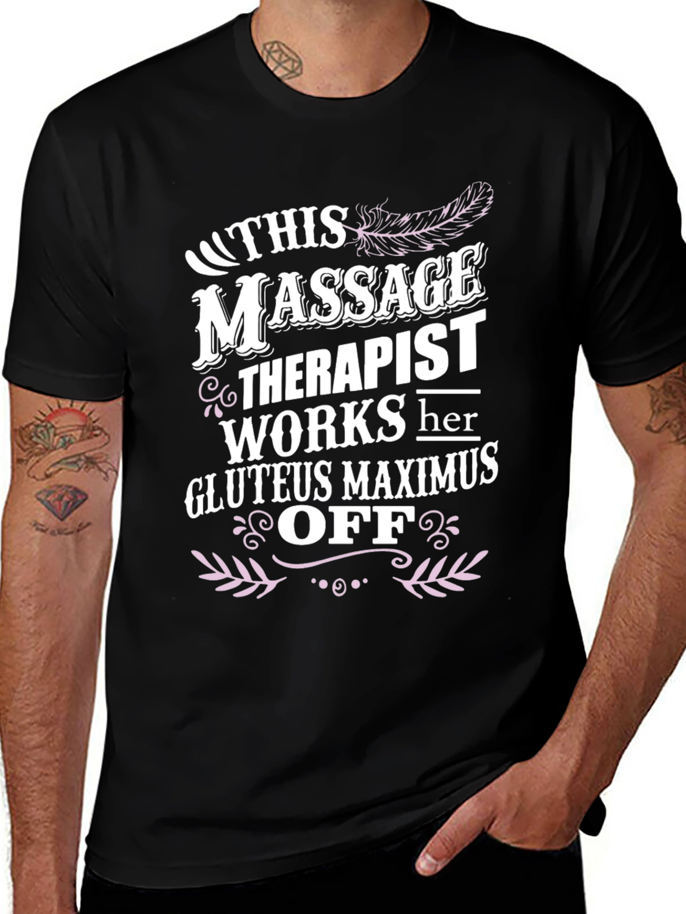 Variant 18 of Massage Therapist Gluteus Maximus Funny T-Shirt