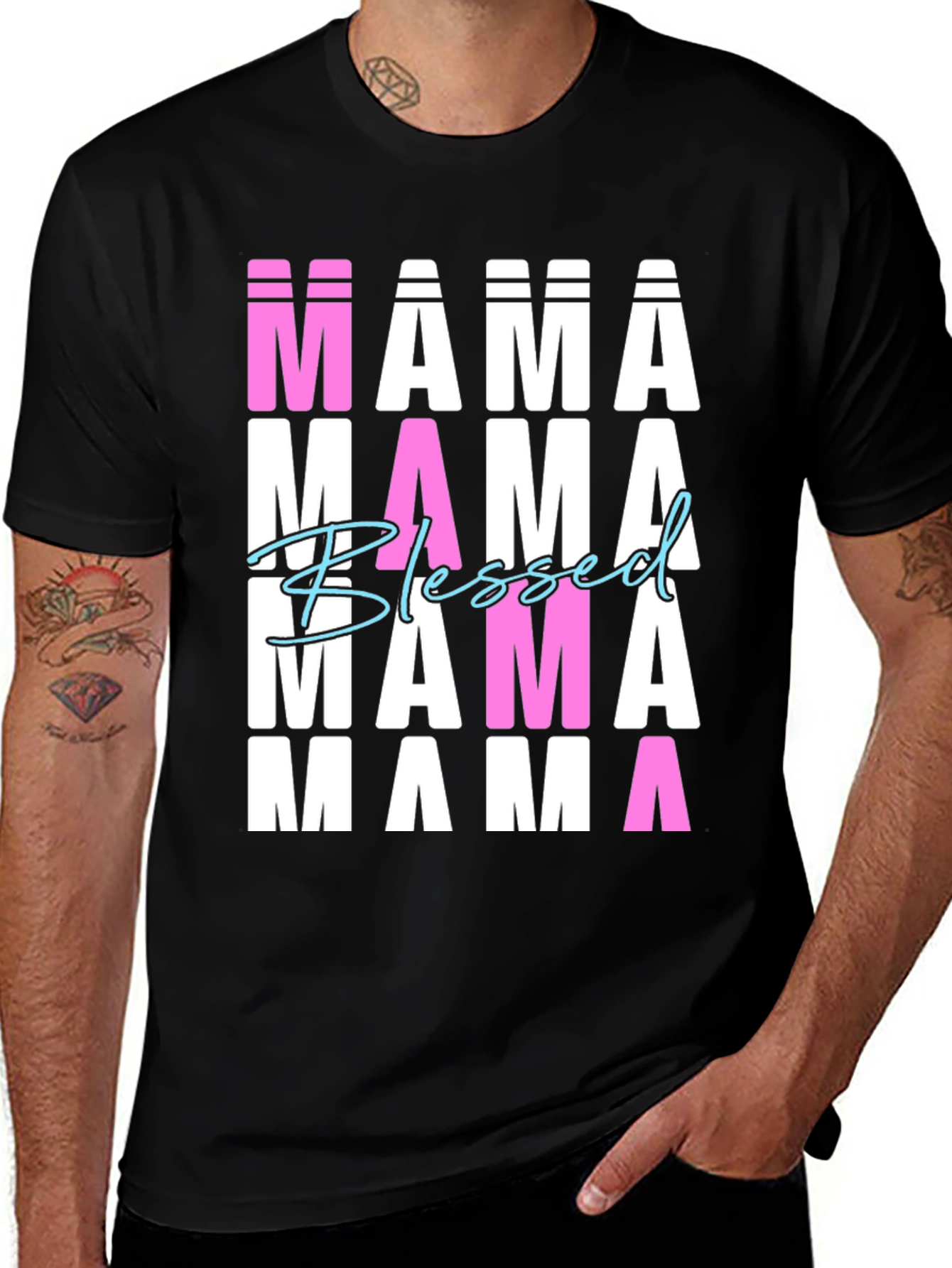Blessed Mama T-Shirt, Graphic Tee