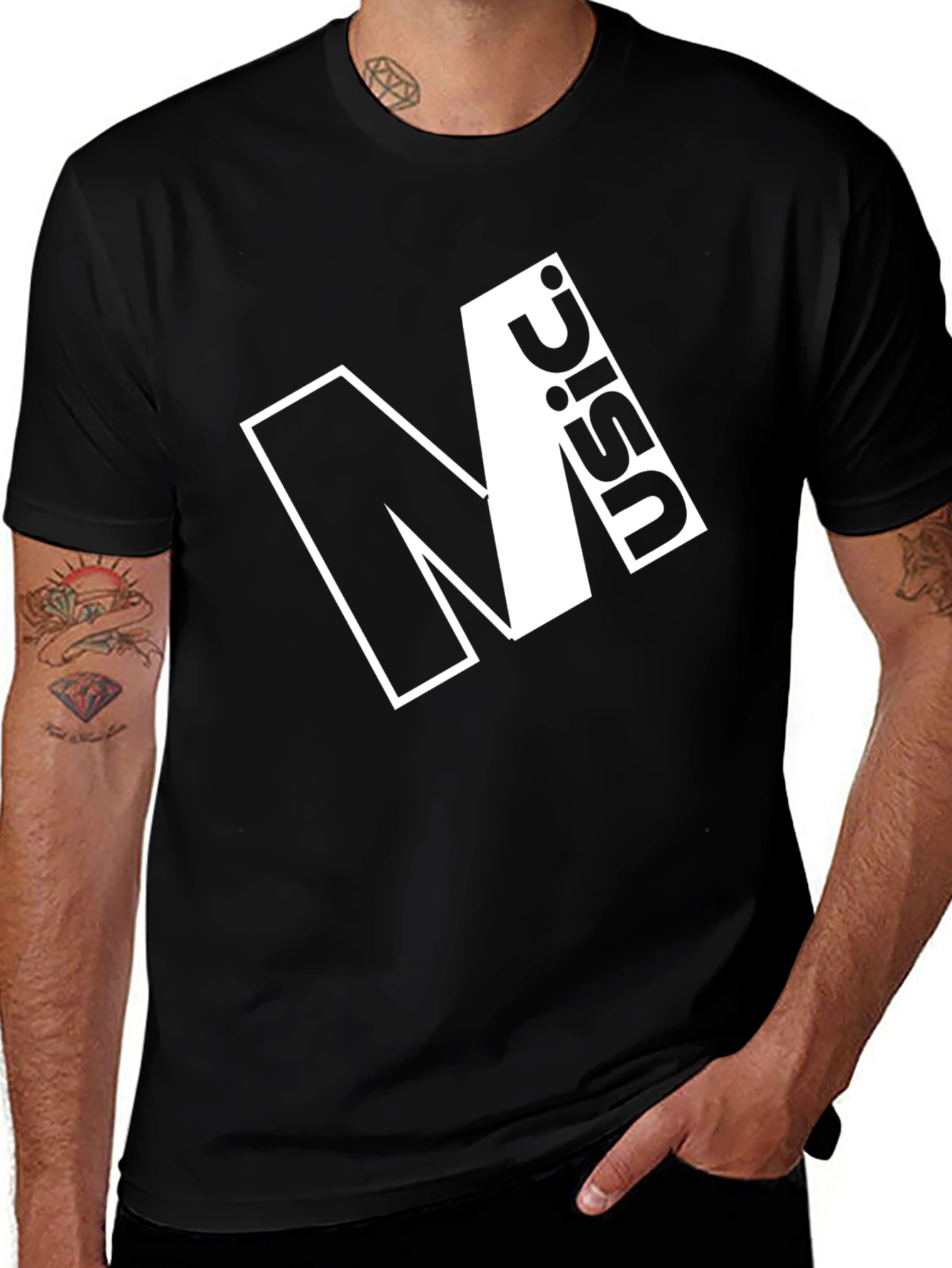 Variant 18 of Modern Black Graphic Tee