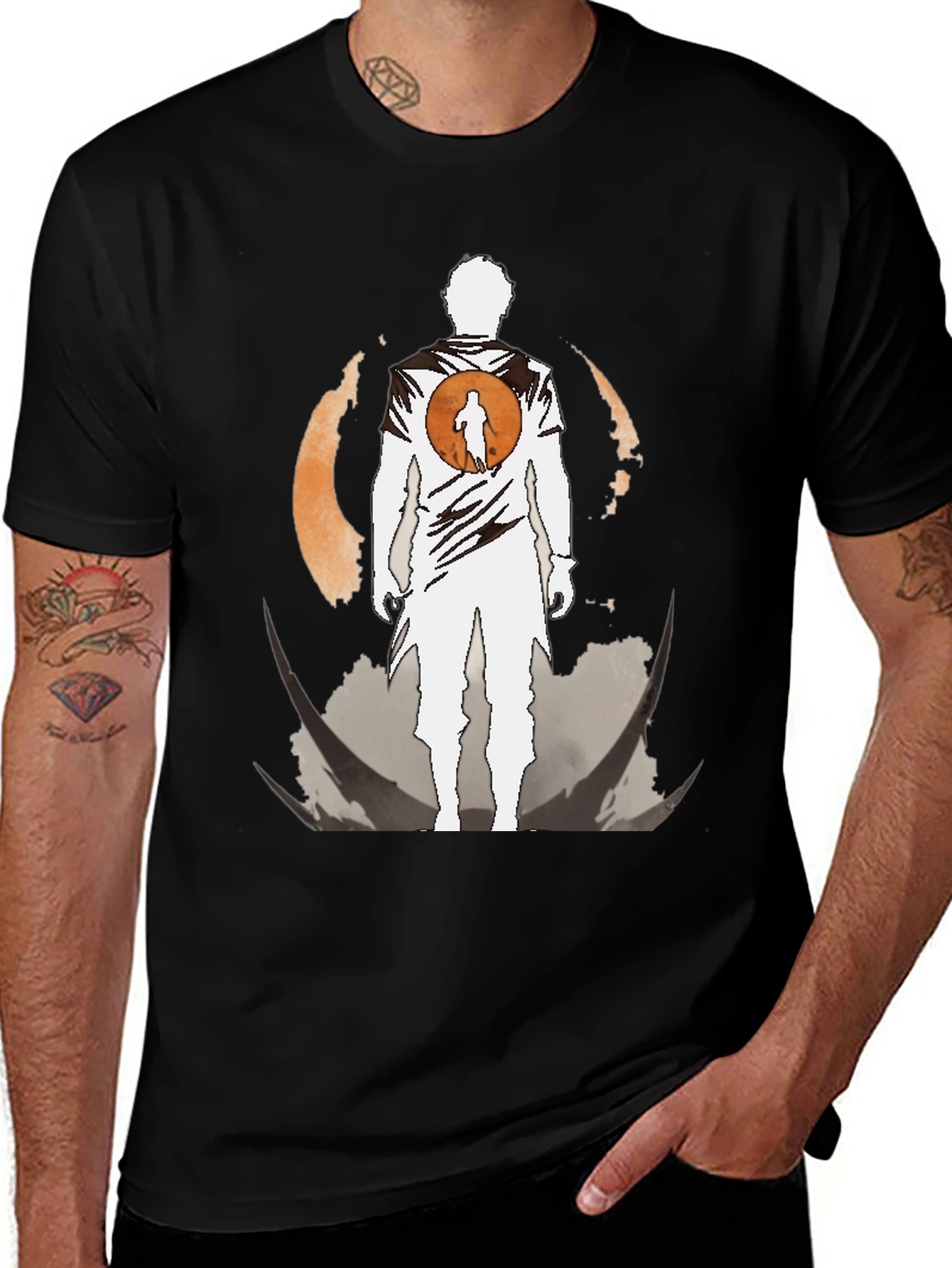 Variant 14 of Stylish Graphic Tee - Anime Silhouette