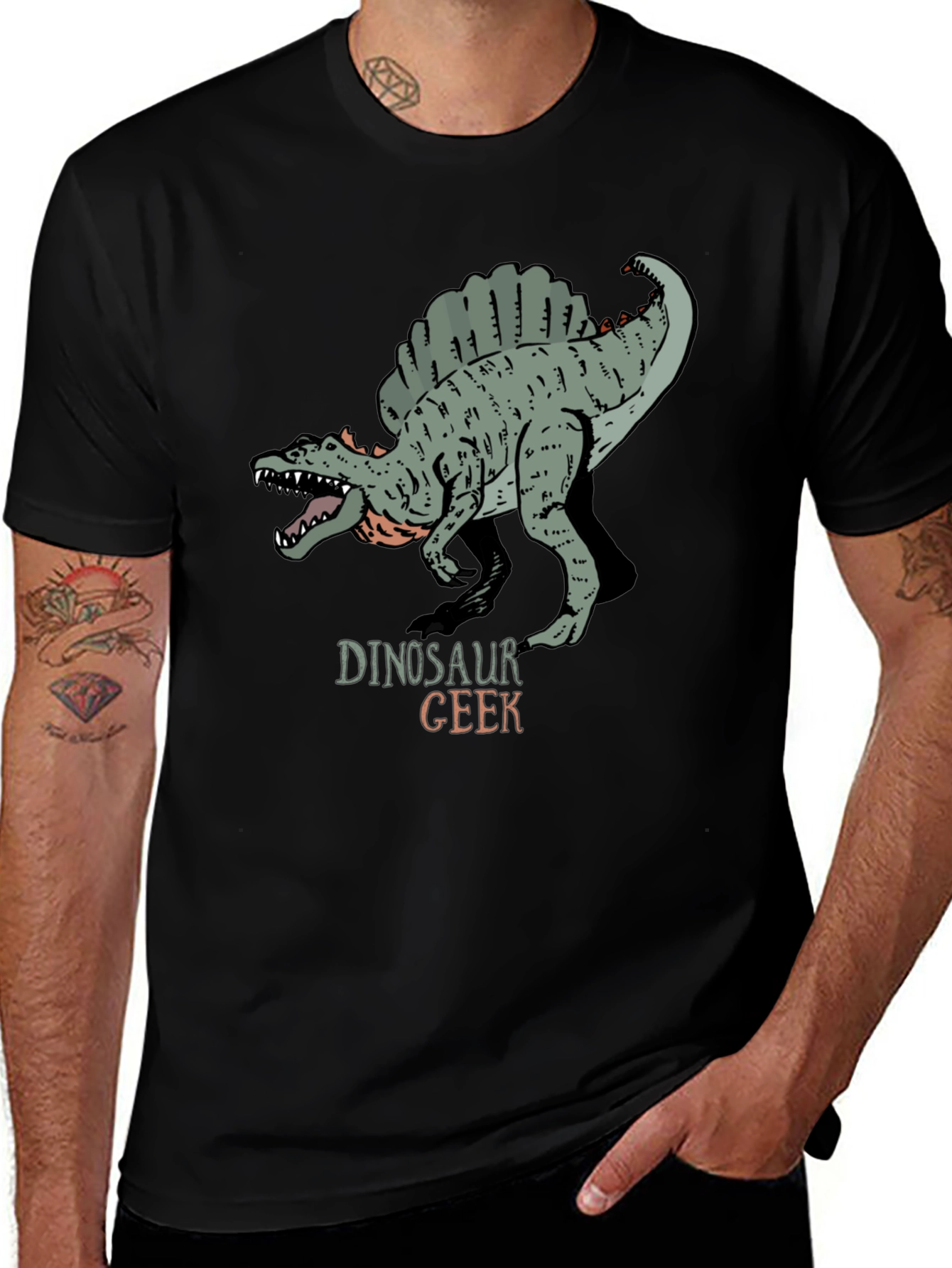 Variant 13 of Dinosaur Geek Graphic T-Shirt