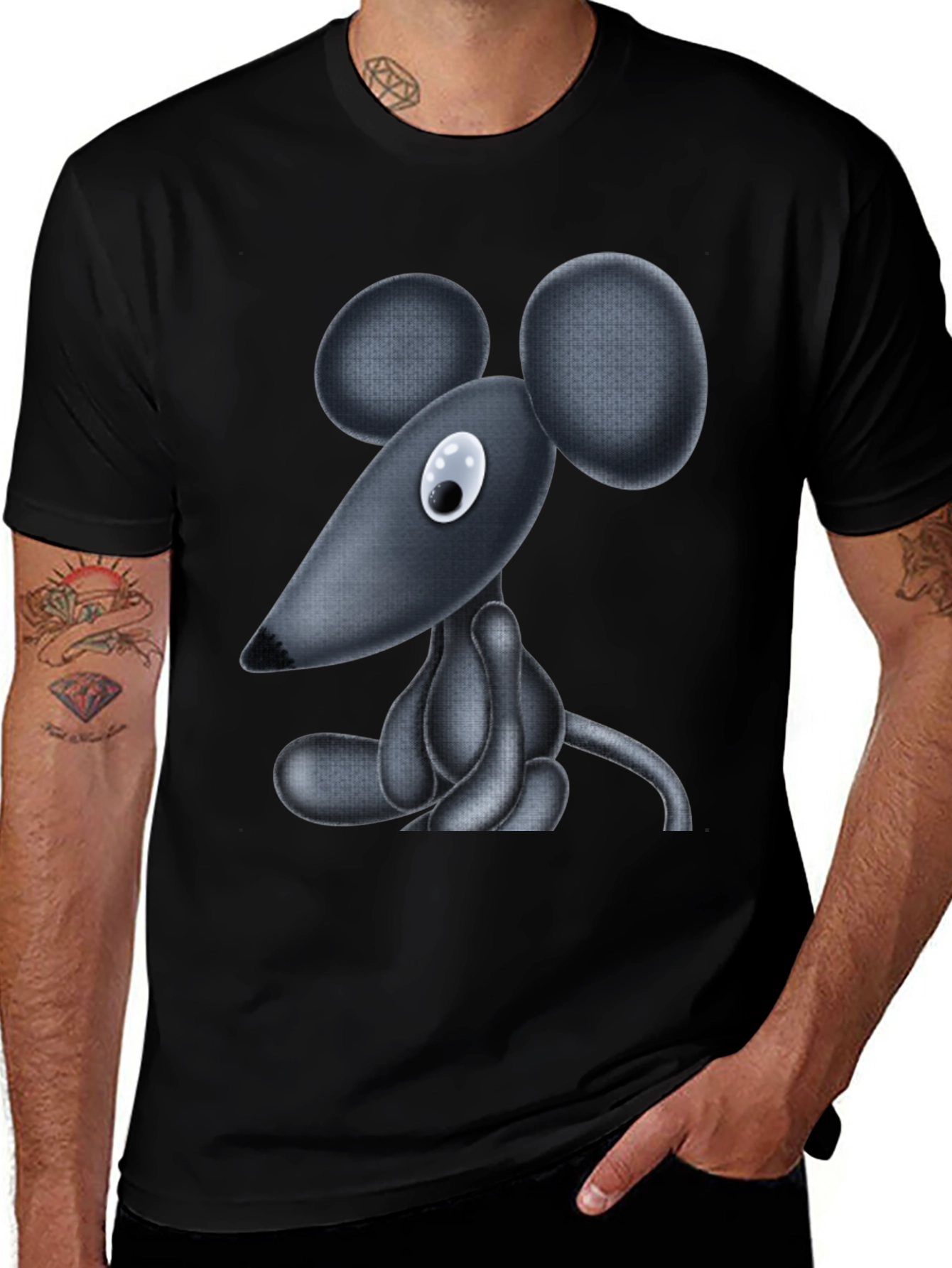 Variant 19 of Cartoon Mouse Graphic T-Shirt