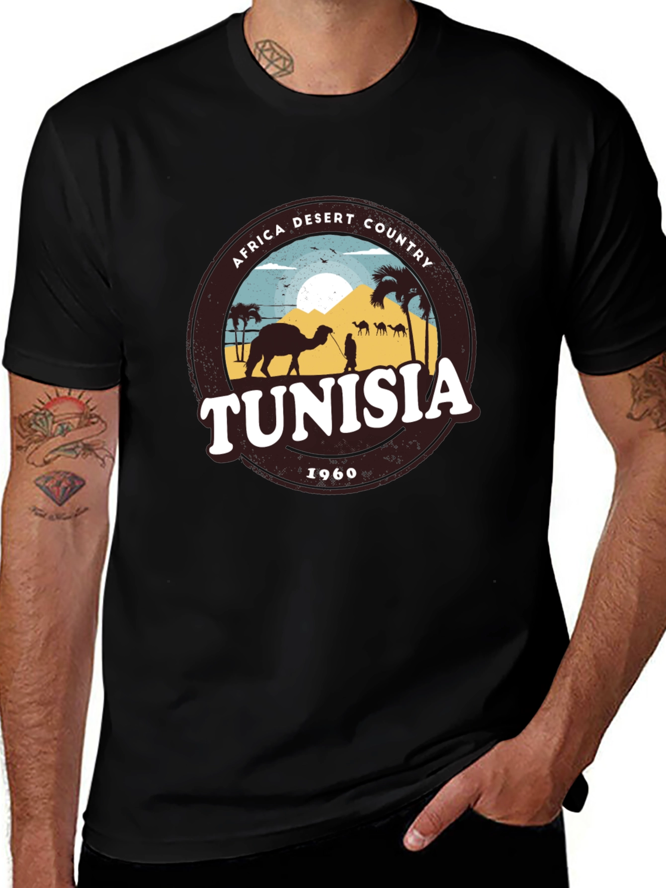 Variant 9 of Tunisia Desert Country Graphic Tee