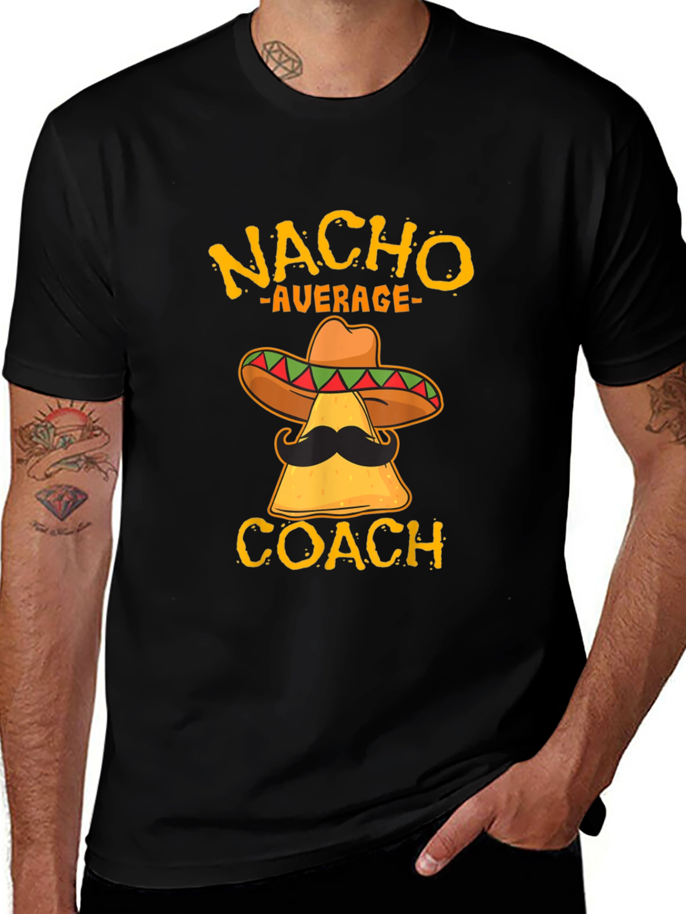 Variant 2 of Nacho Average Coach Graphic T-Shirt - Funny Gift Idea