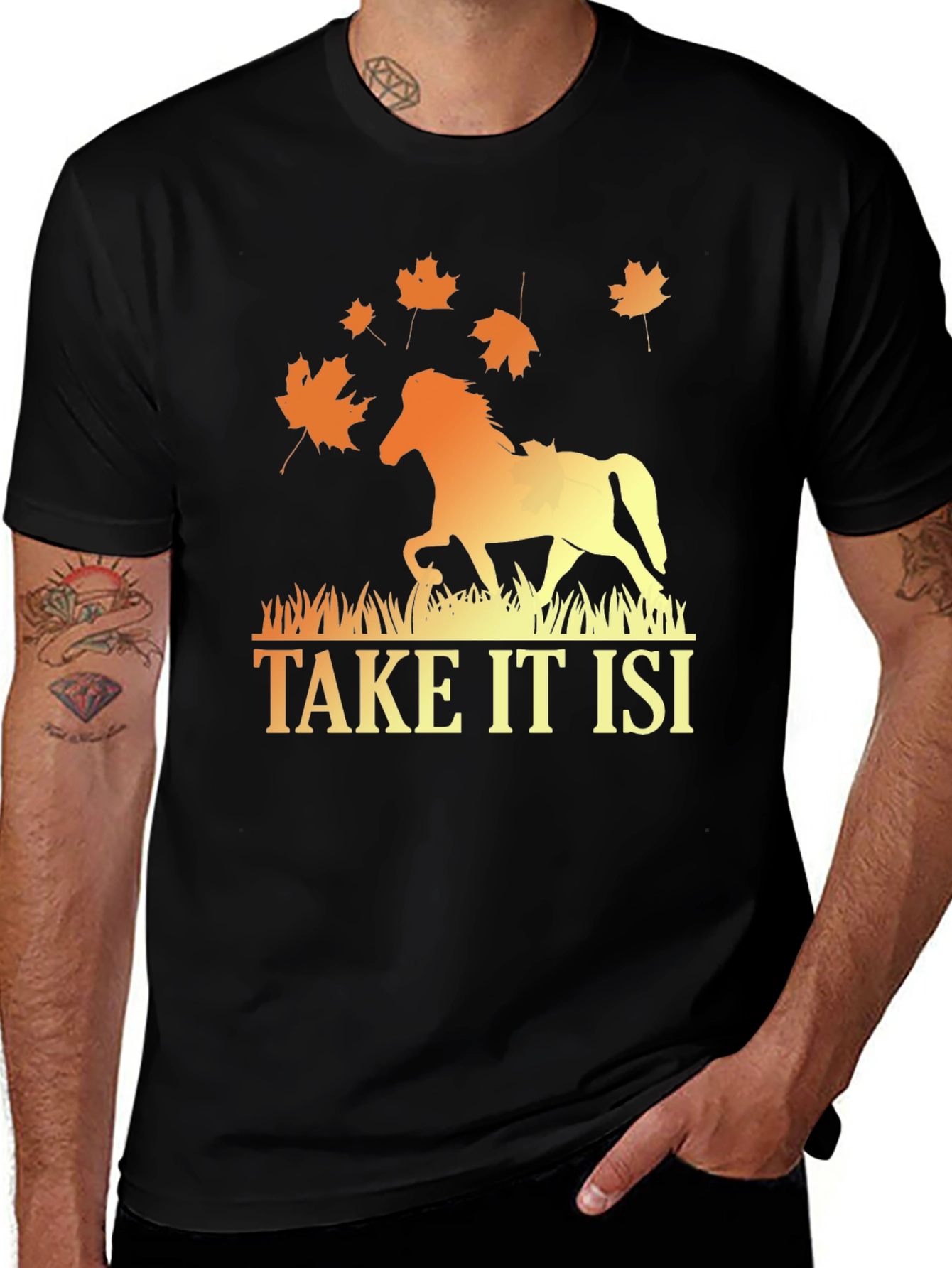 Variant 14 of Horse Graphic Tee - Take It ISI