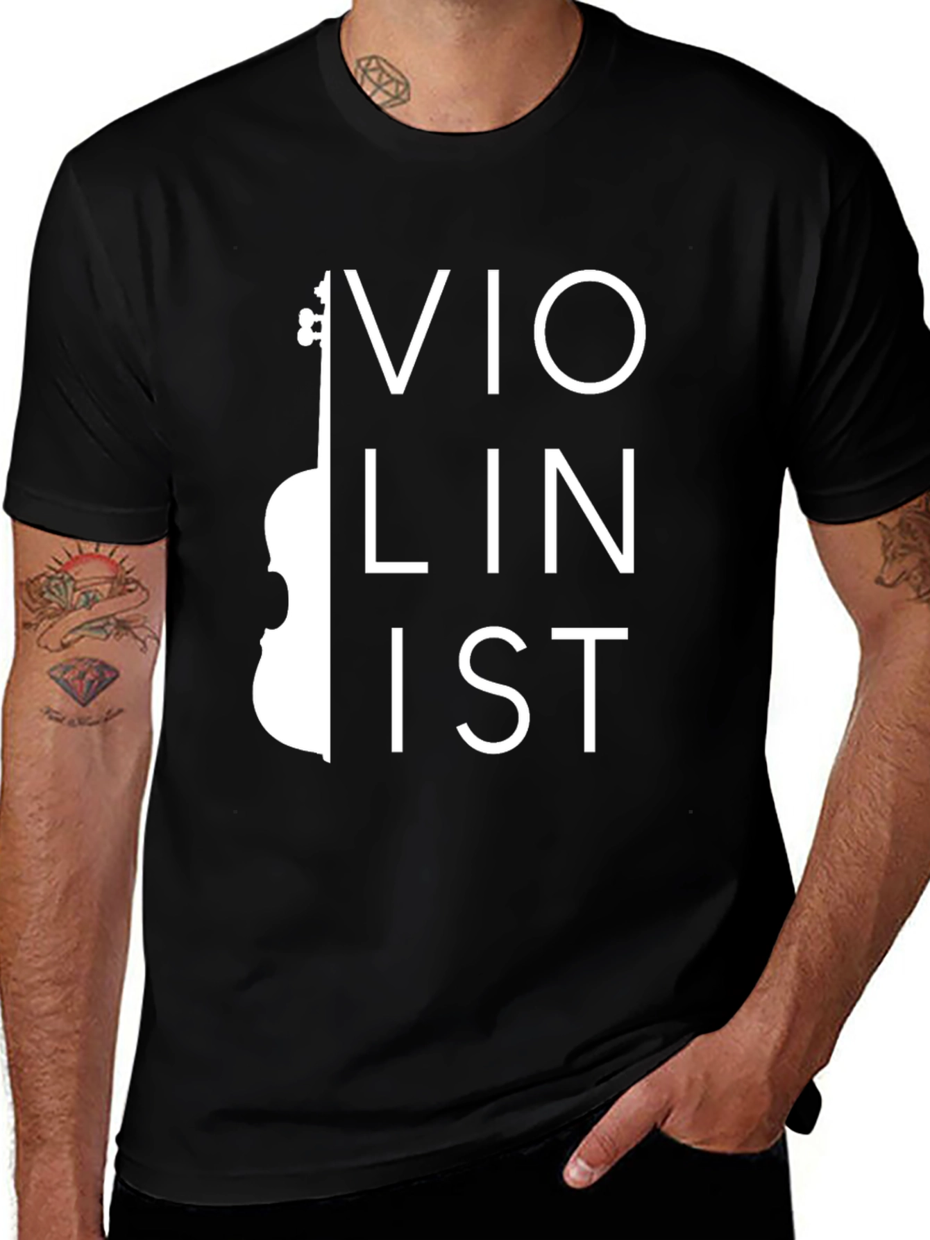 Variant 21 of Violinist Graphic Tee - Music Lover's T-Shirt