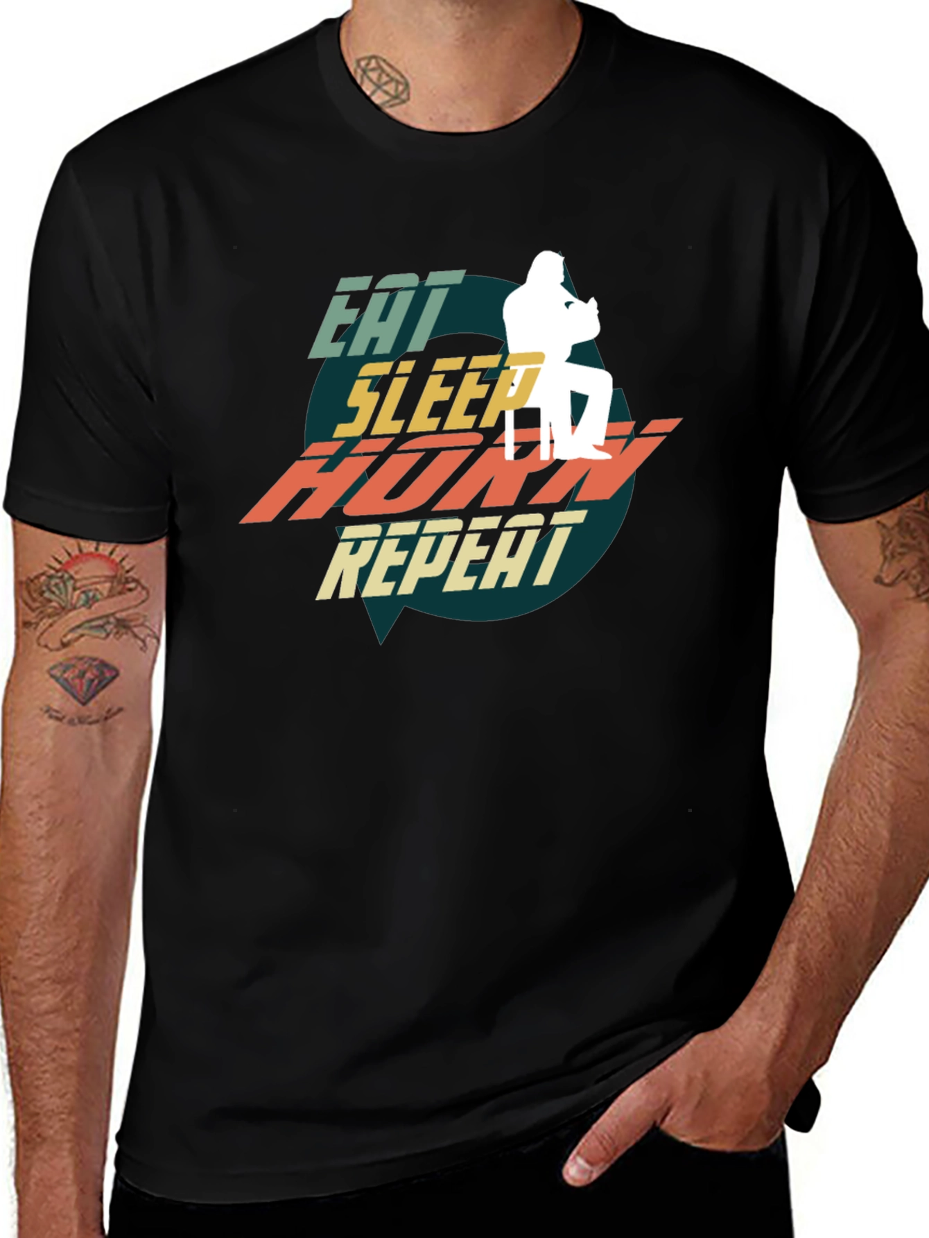 Eat Sleep Horn Repeat T-Shirt