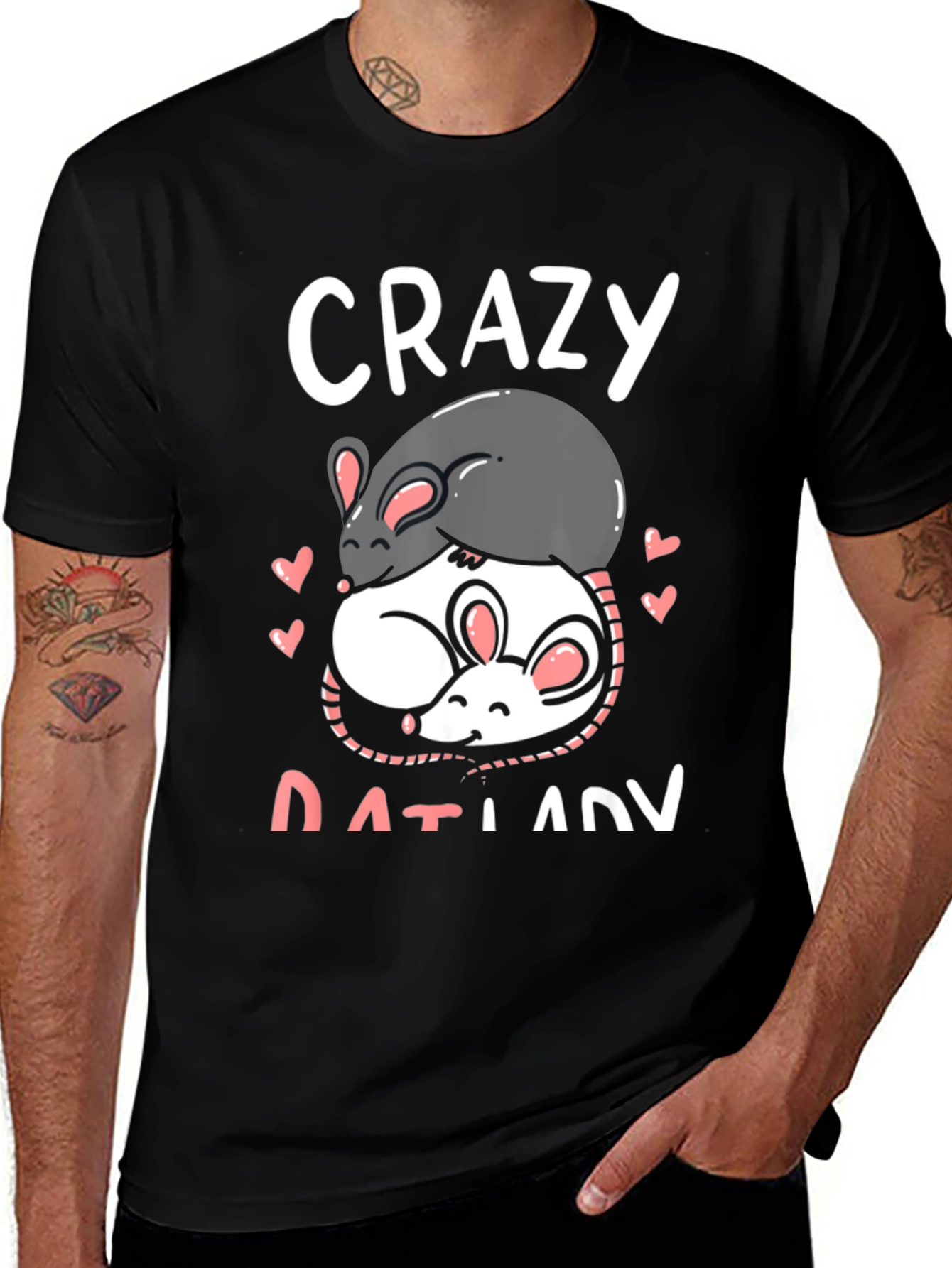 Variant 23 of Crazy Rat Lady T-Shirt - Cute Rodent Lover Tee