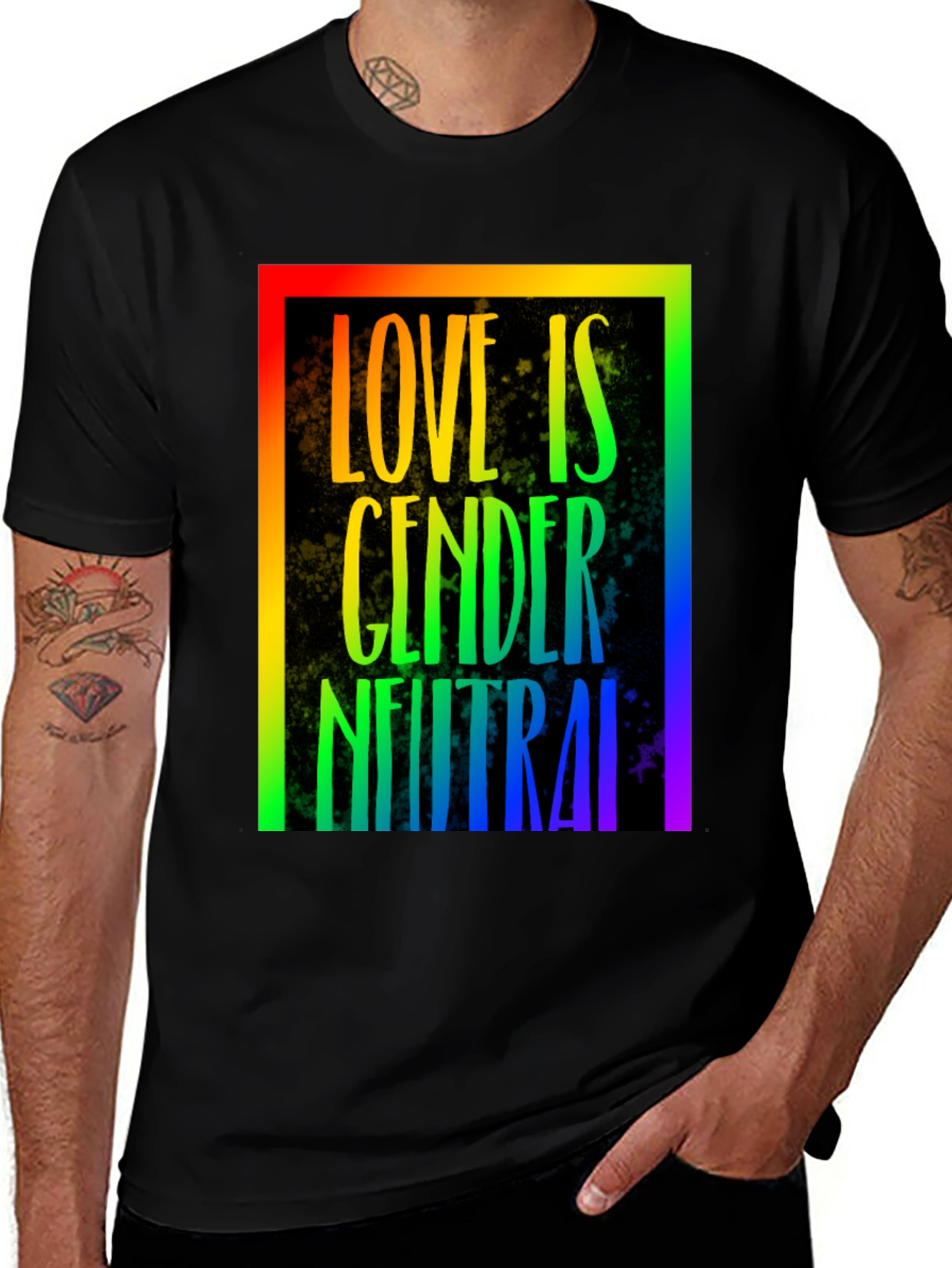 Variant 18 of Love is Gender Neutral Graphic Tee