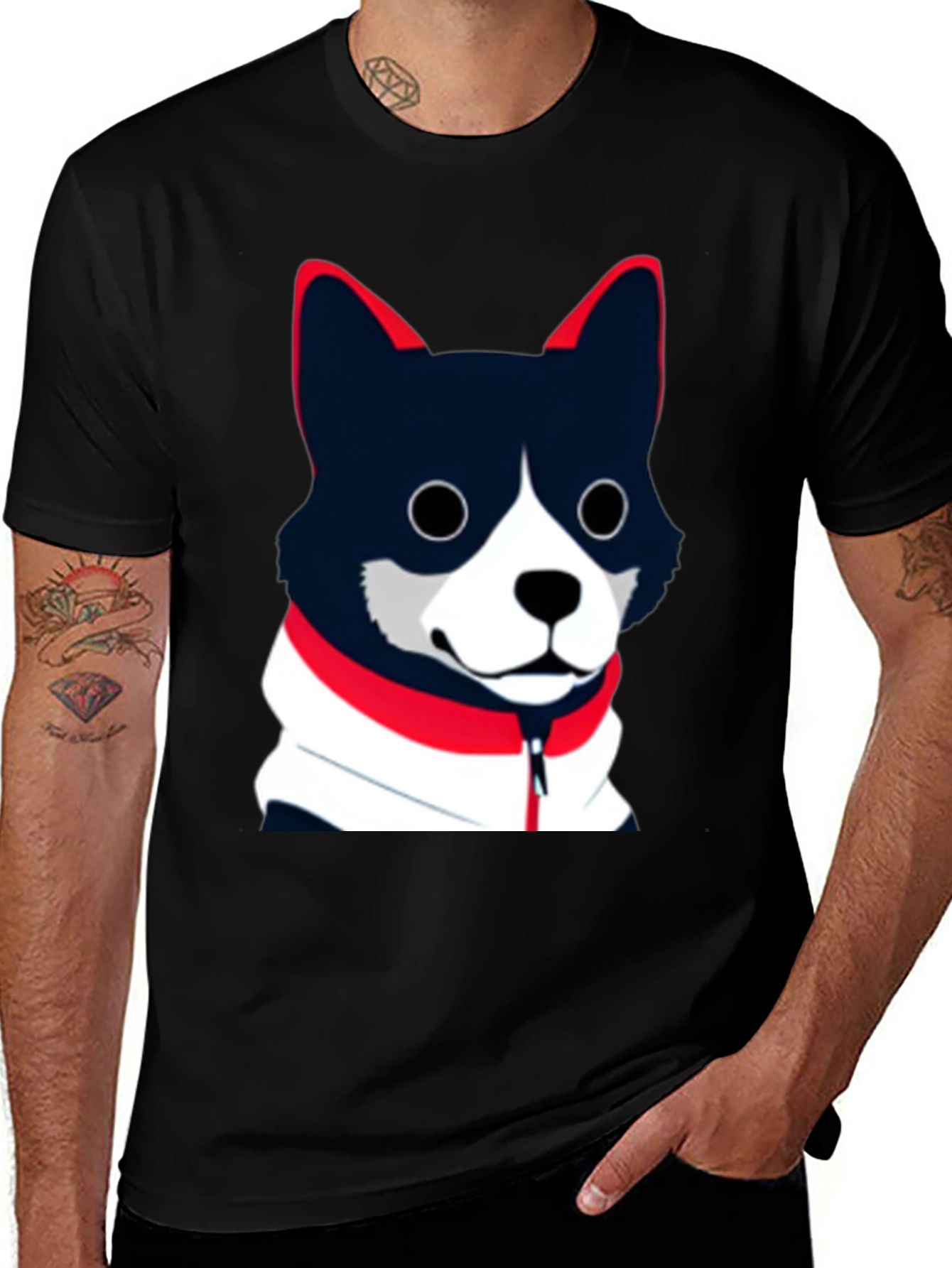 Variant 26 of Dog Graphic Tee - Stylish Casual Wear