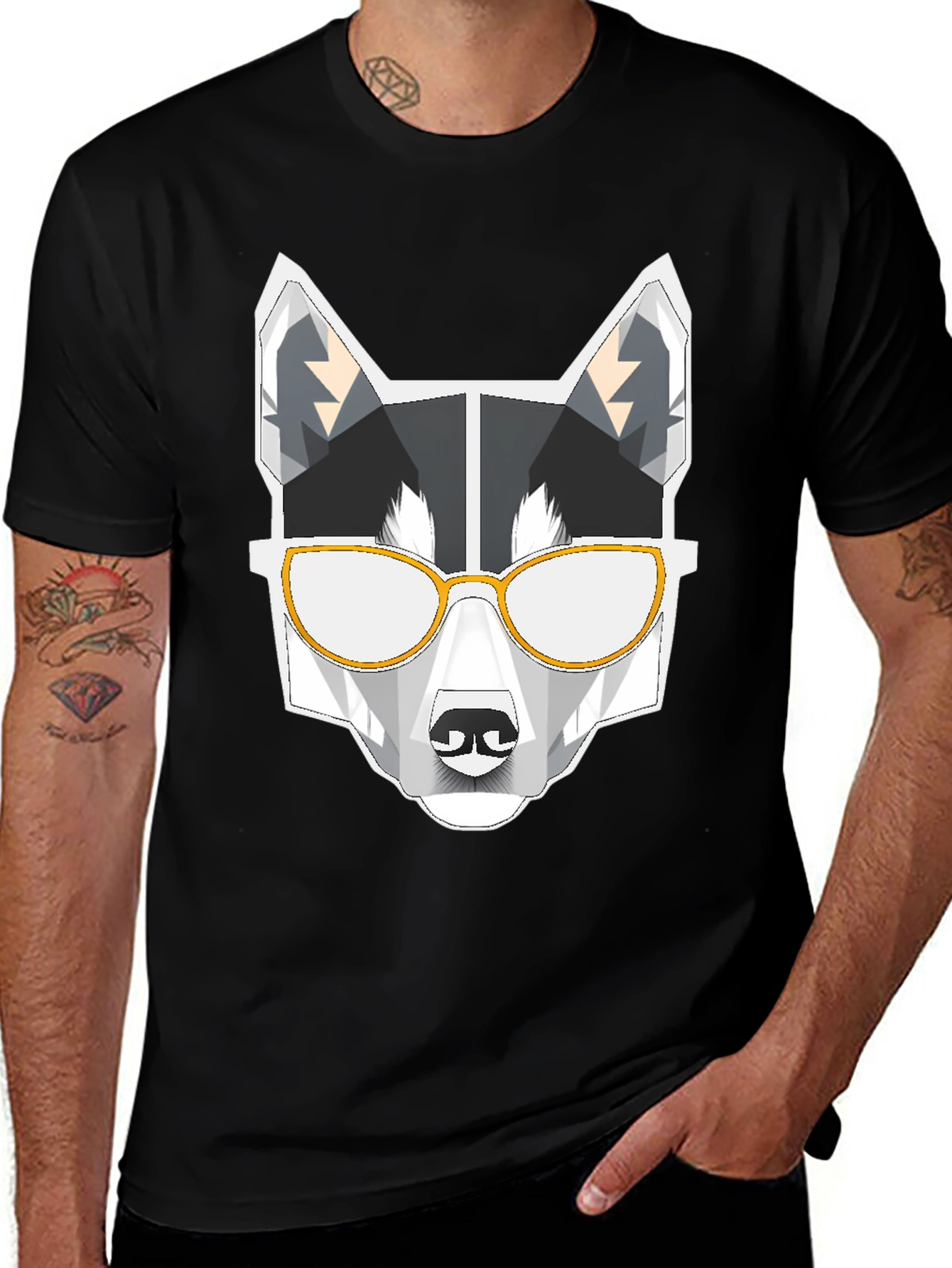 Variant 26 of Cool Husky Dog Graphic Tee