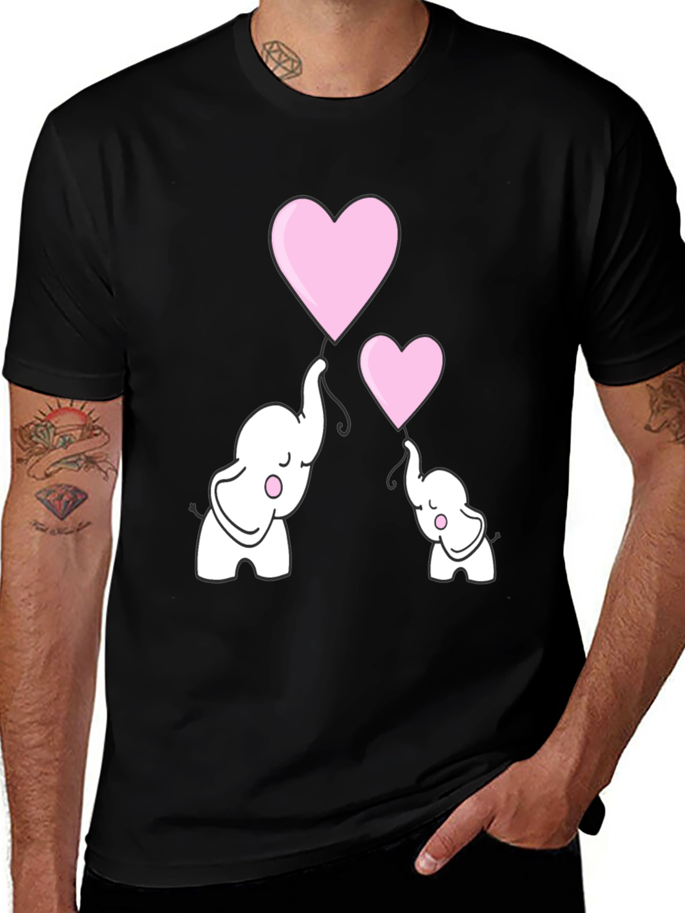 Variant 8 of Elephant Heart Balloons Graphic T-Shirt