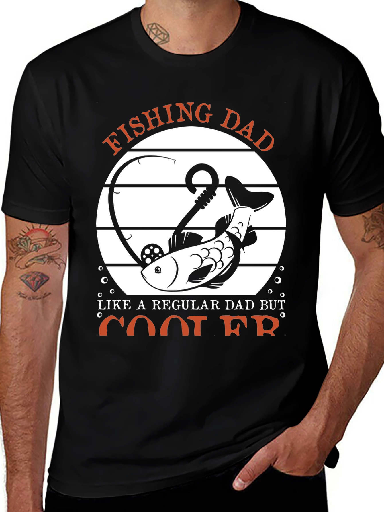 Variant 23 of Fishing Dad T-Shirt - Cool Dad Graphic Tee