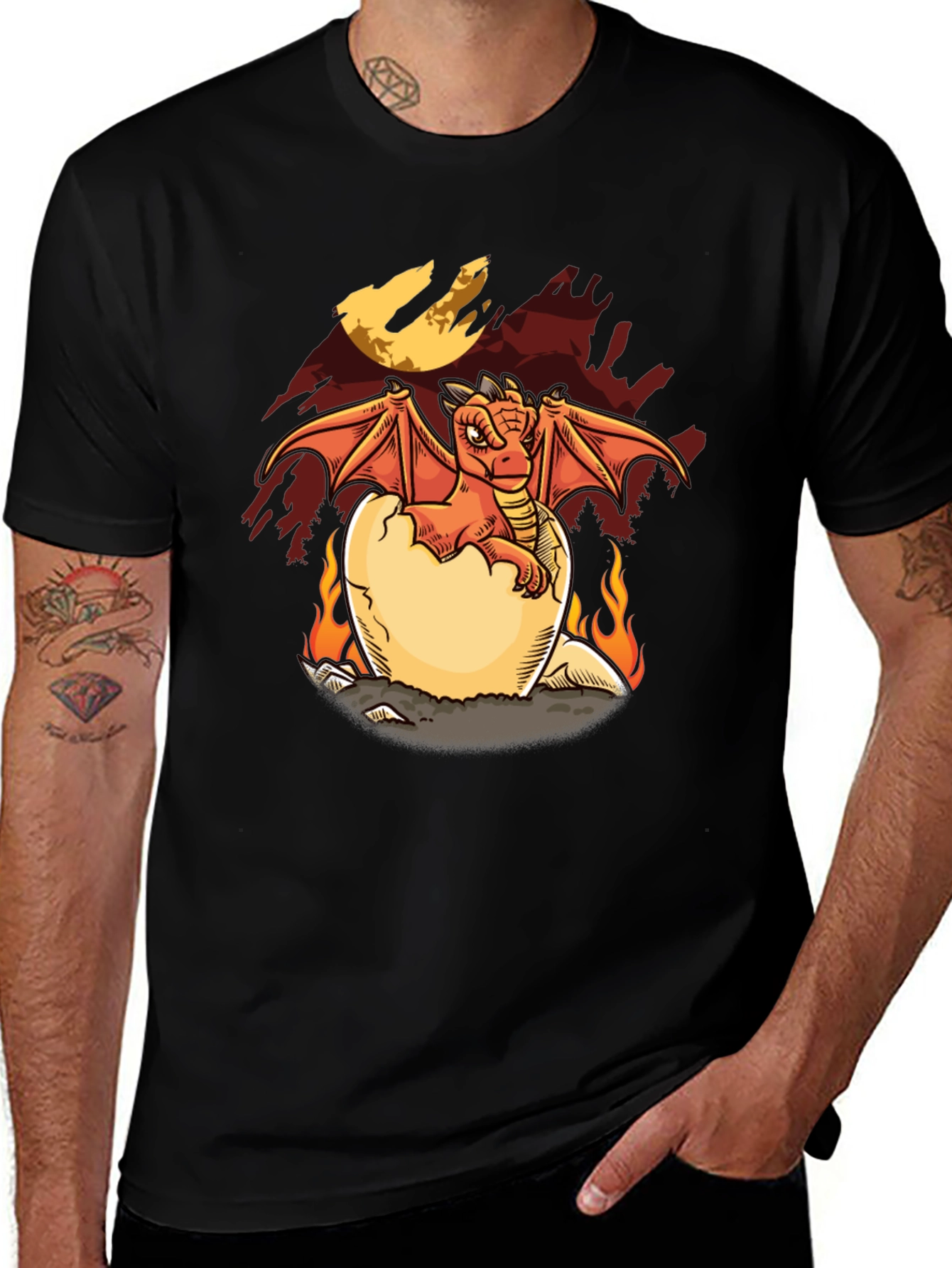 Variant 10 of Dragon Hatchling Graphic Tee