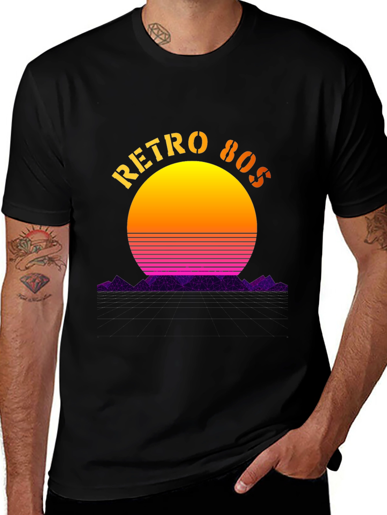 Variant 24 of Retro 80s Sunset Graphic T-Shirt