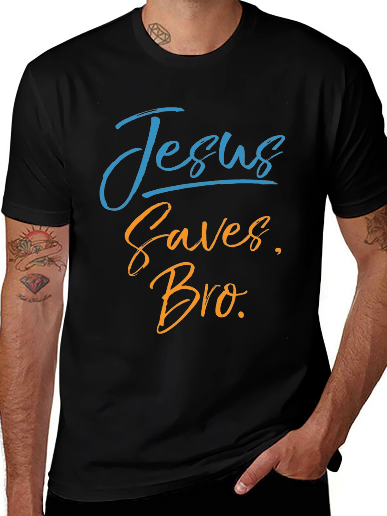 Jesus Saves Bro T-Shirt - Christian Apparel