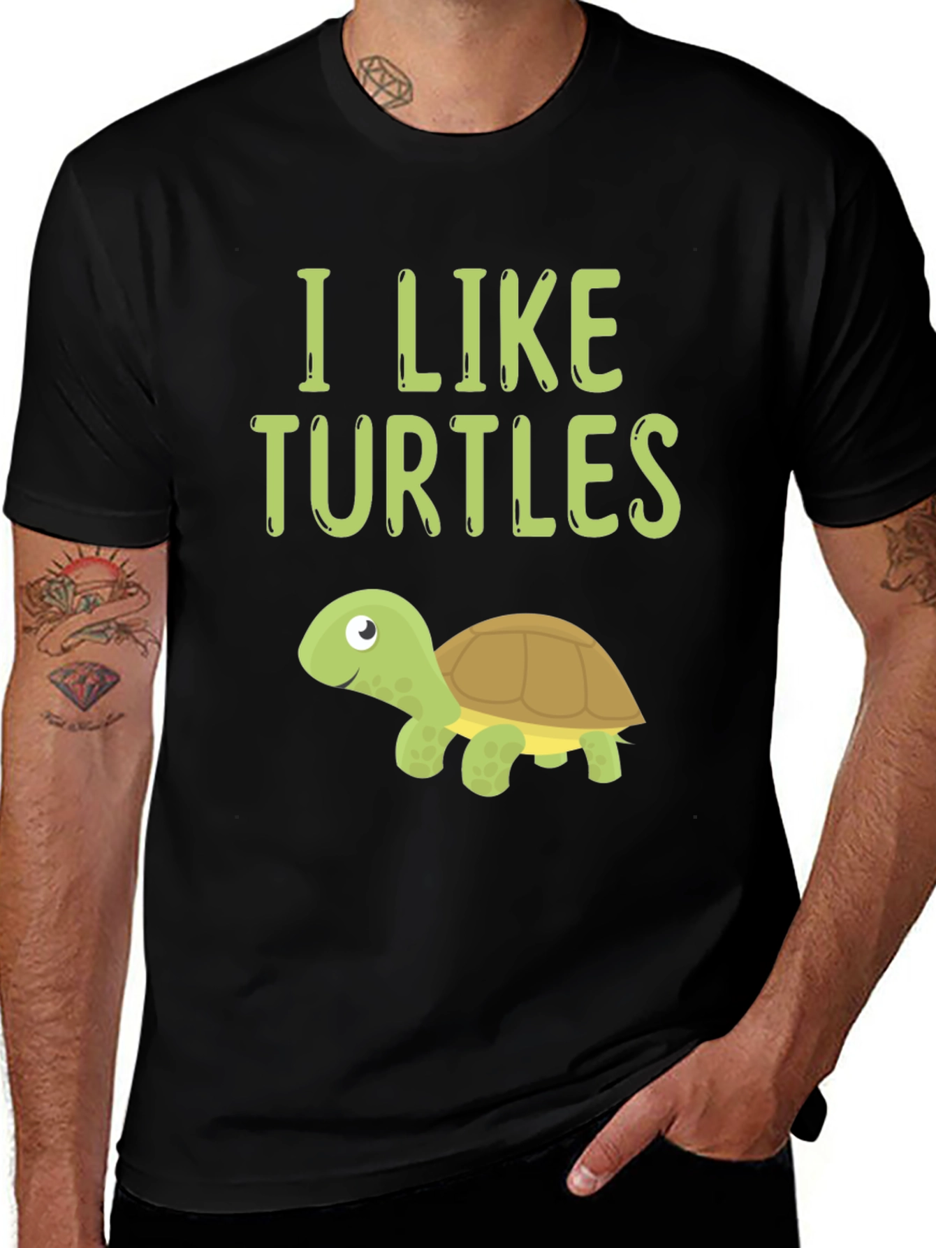 Variant 8 of I Like Turtles Graphic T-Shirt