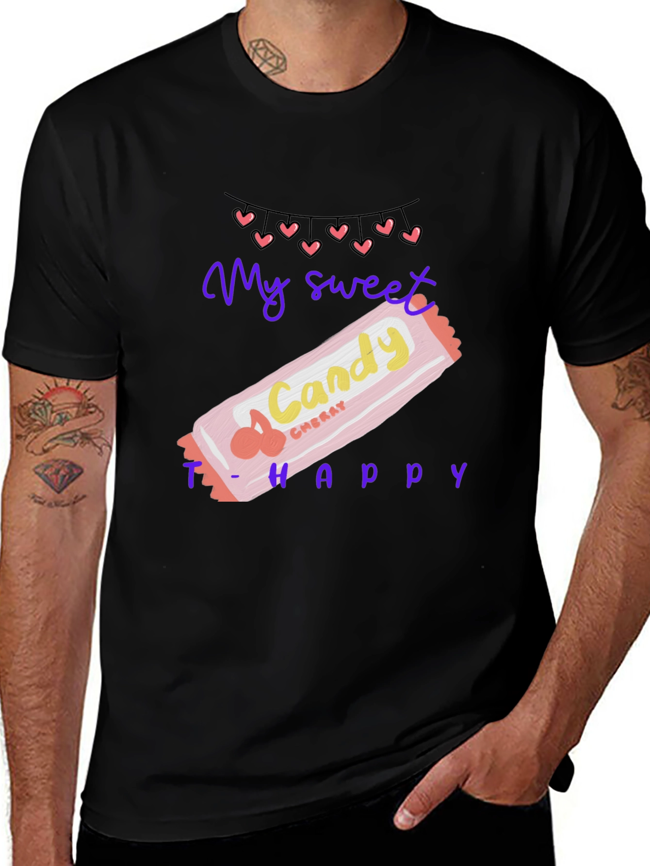 Variant 5 of Sweet Candy Cherry Happy T-Shirt