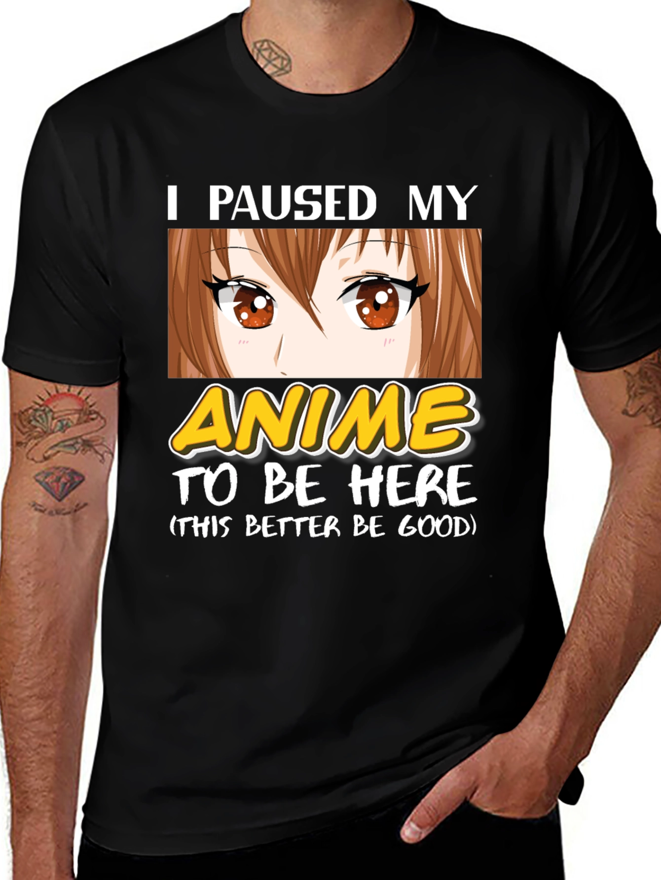 Variant 4 of I Paused My Anime T-Shirt - Funny Otaku Tee