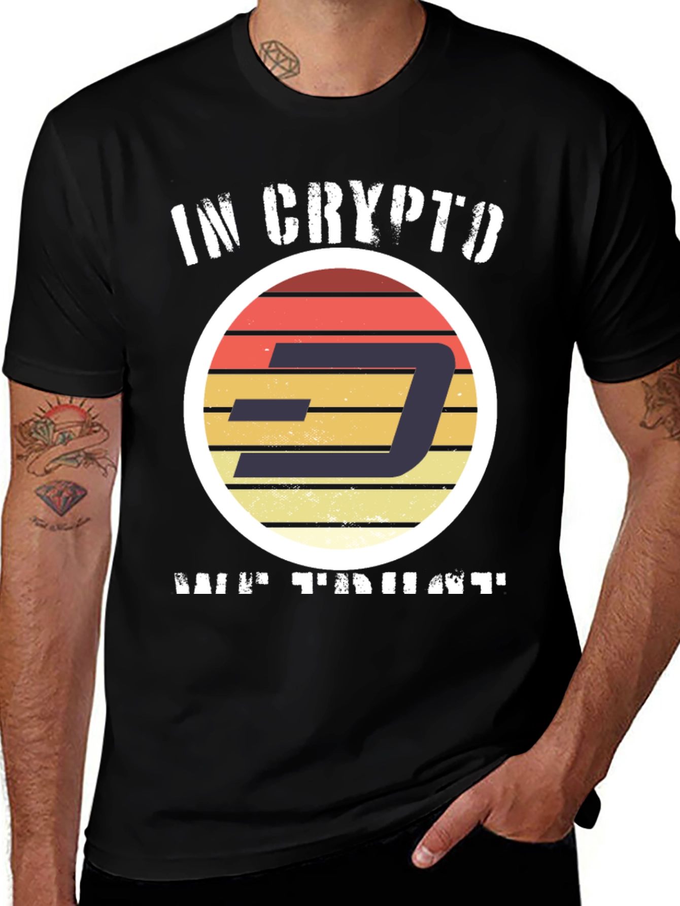 Crypto T-Shirt - In Crypto We Trust - Dash Coin