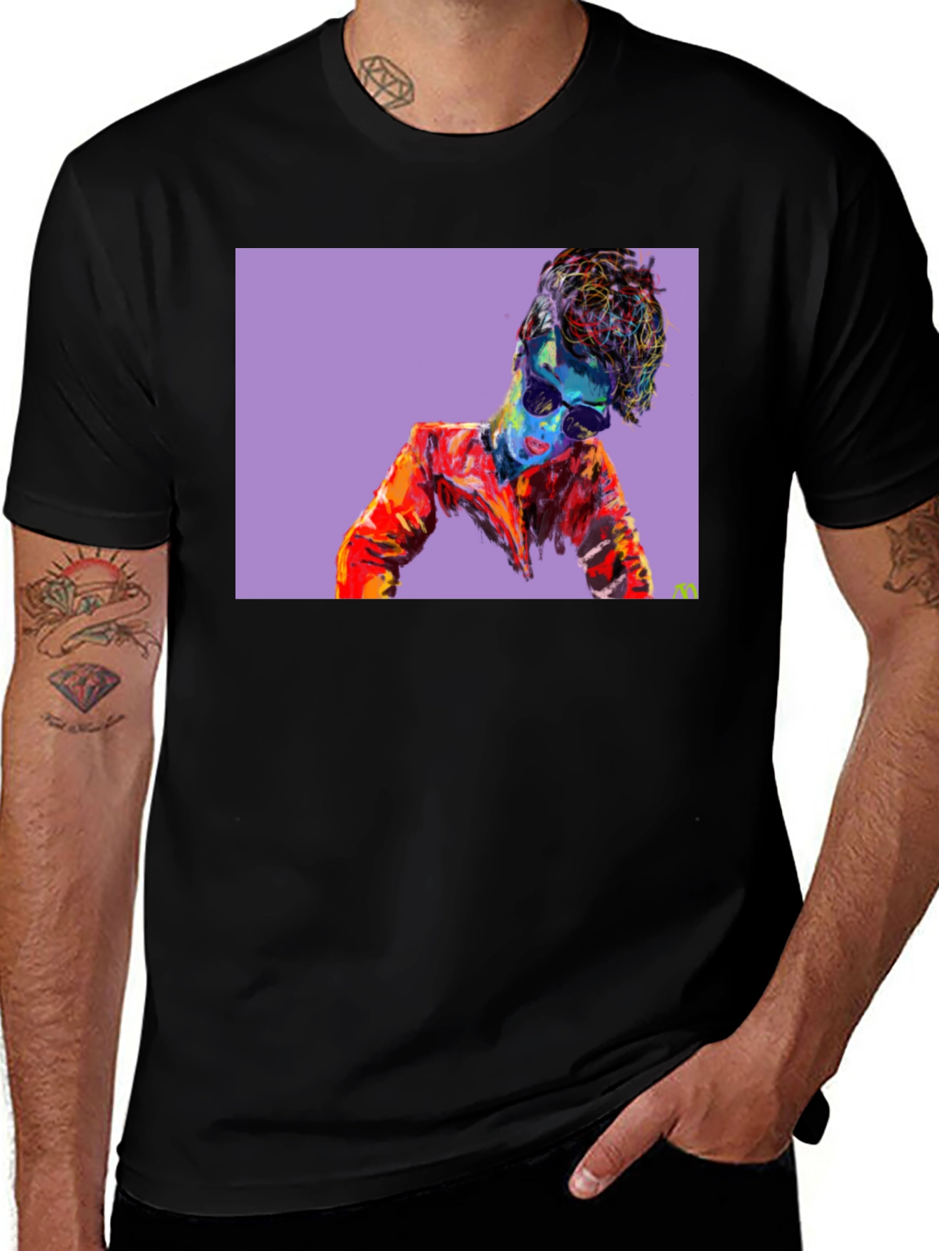 Variant 13 of Abstract Pop Art Graphic Tee - Cool Artistic Design