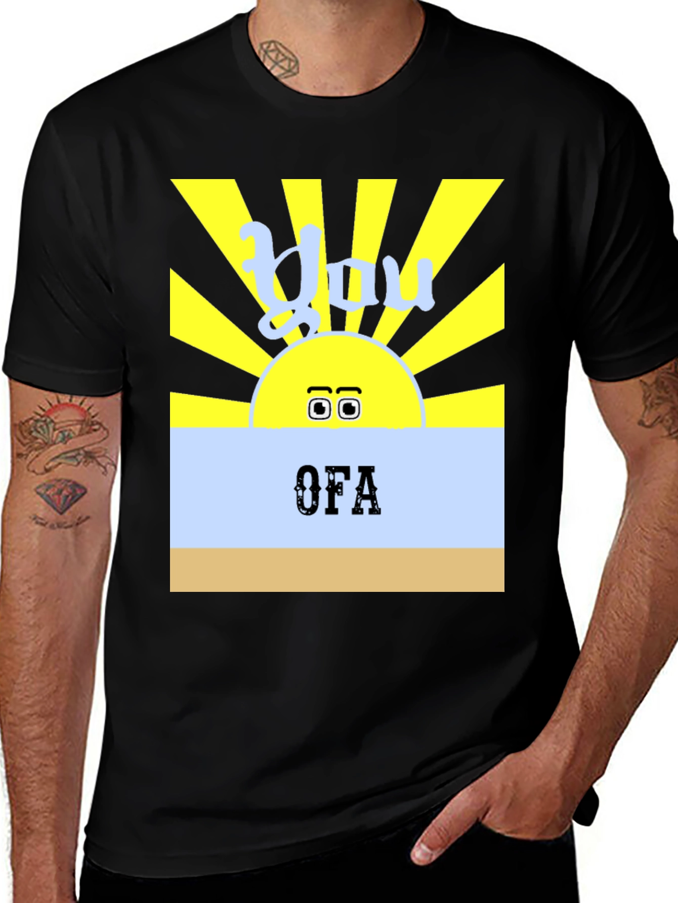 Variant 2 of You OFA T-Shirt - Funny Sun Design
