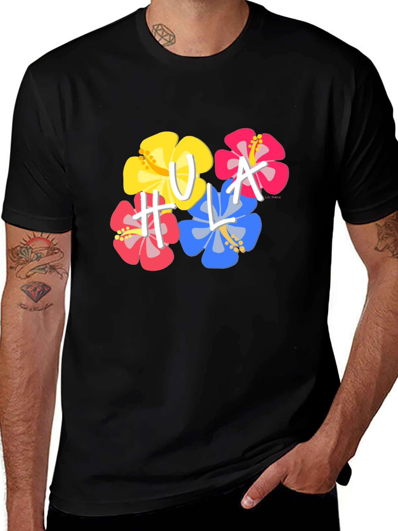 Tropical Hula Floral T-Shirt