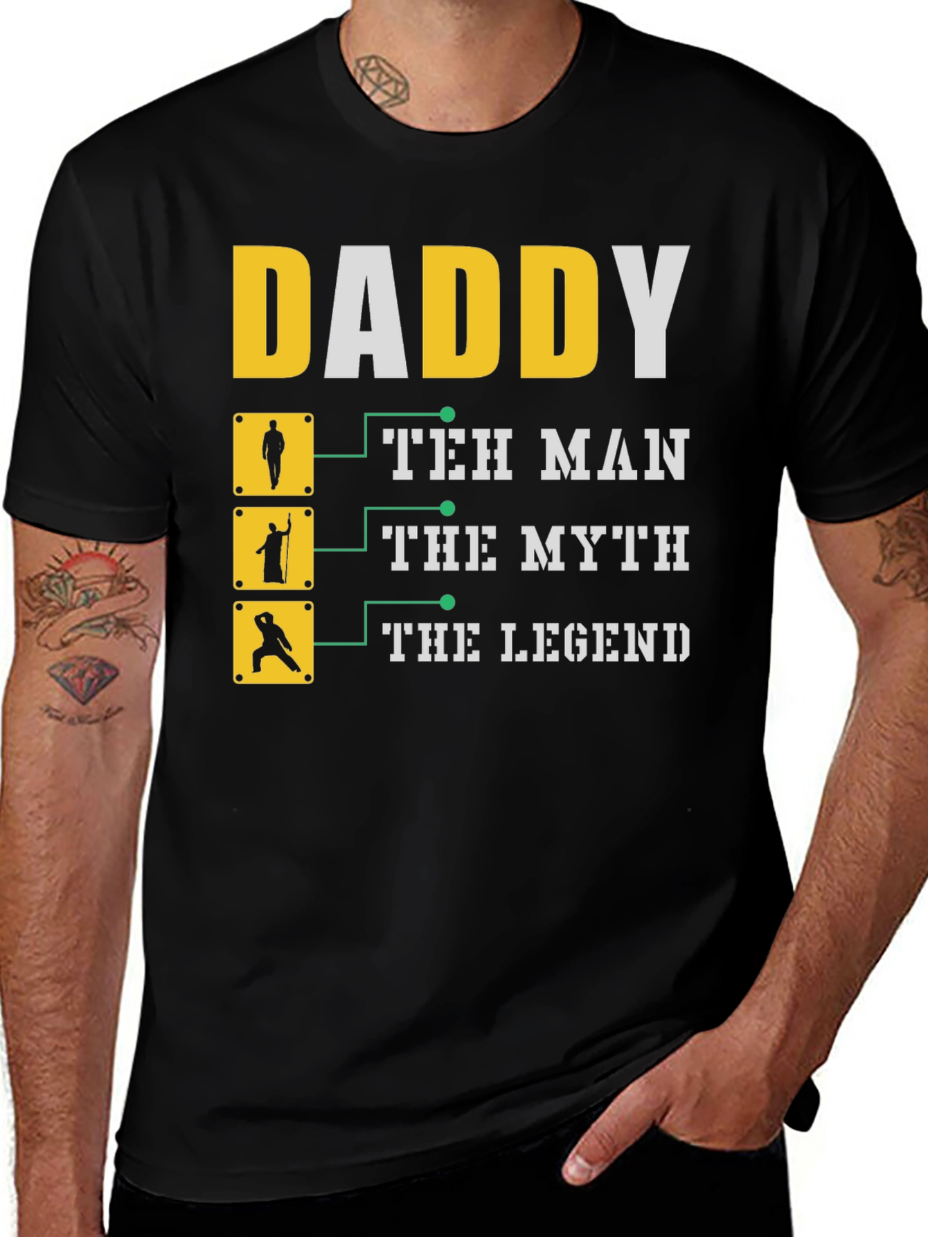 Variant 23 of Daddy The Man The Myth The Legend T-Shirt