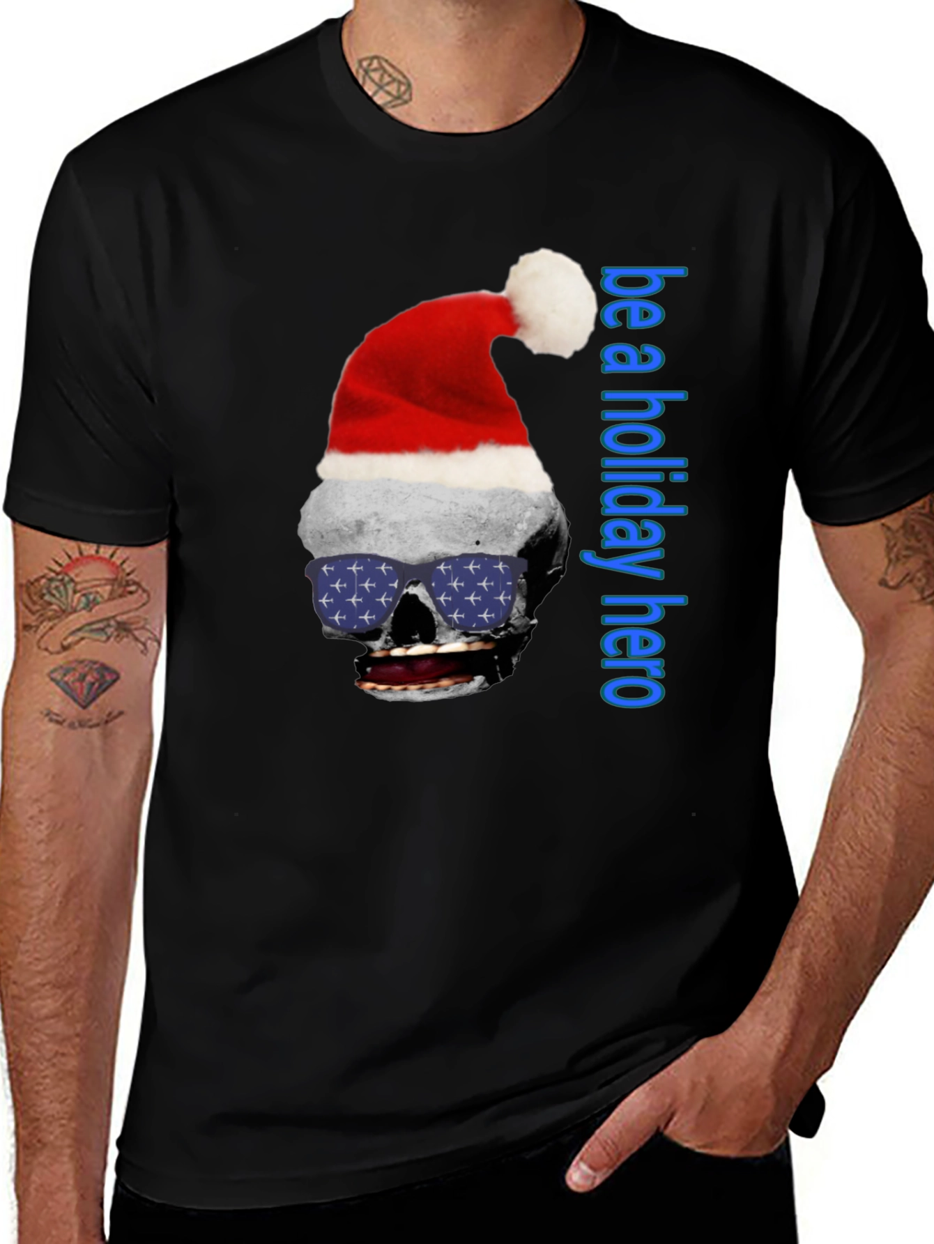 Variant 13 of Holiday Hero Skull T-Shirt