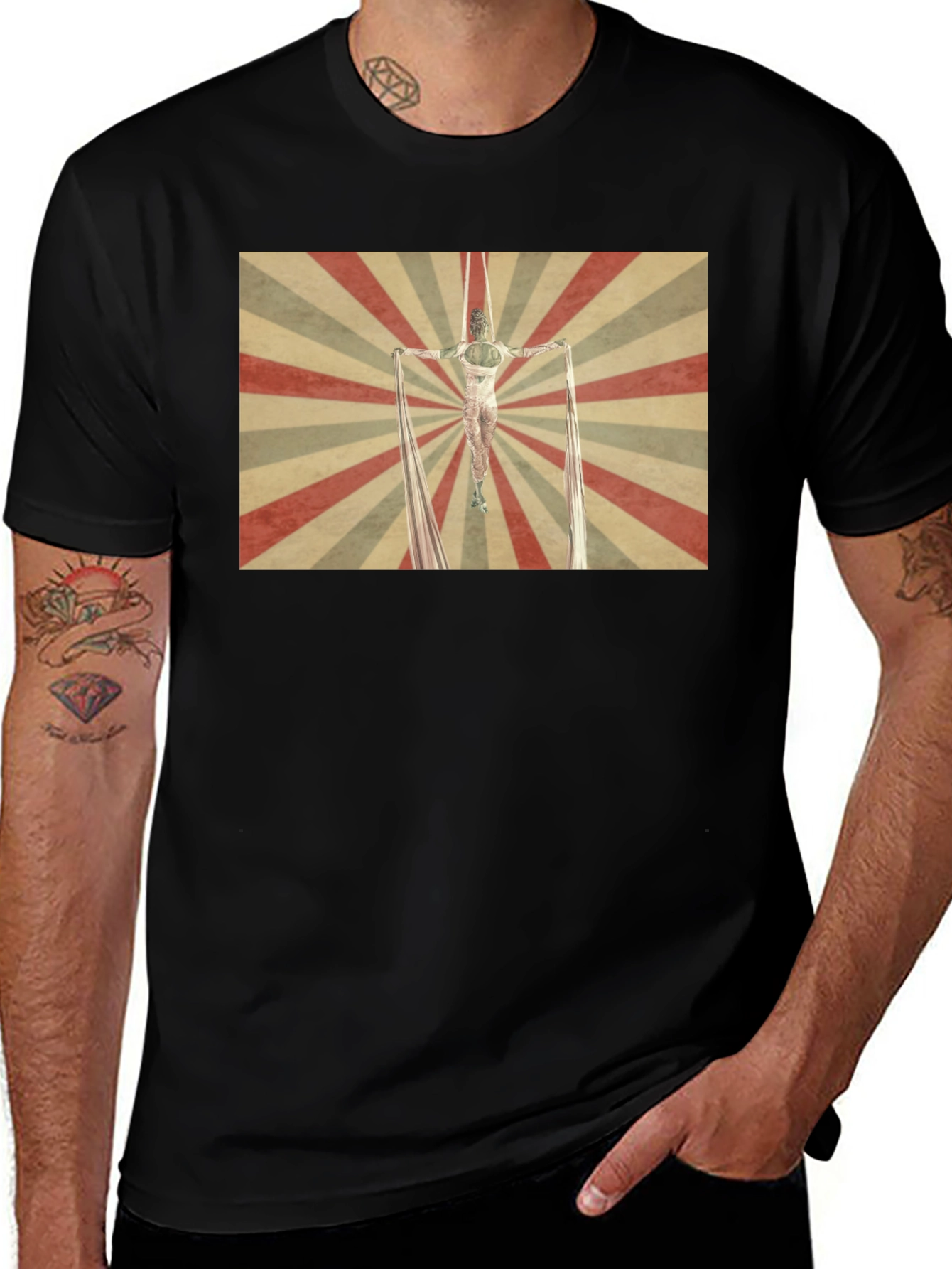 Variant 12 of Vintage Circus Aerialist Graphic Tee