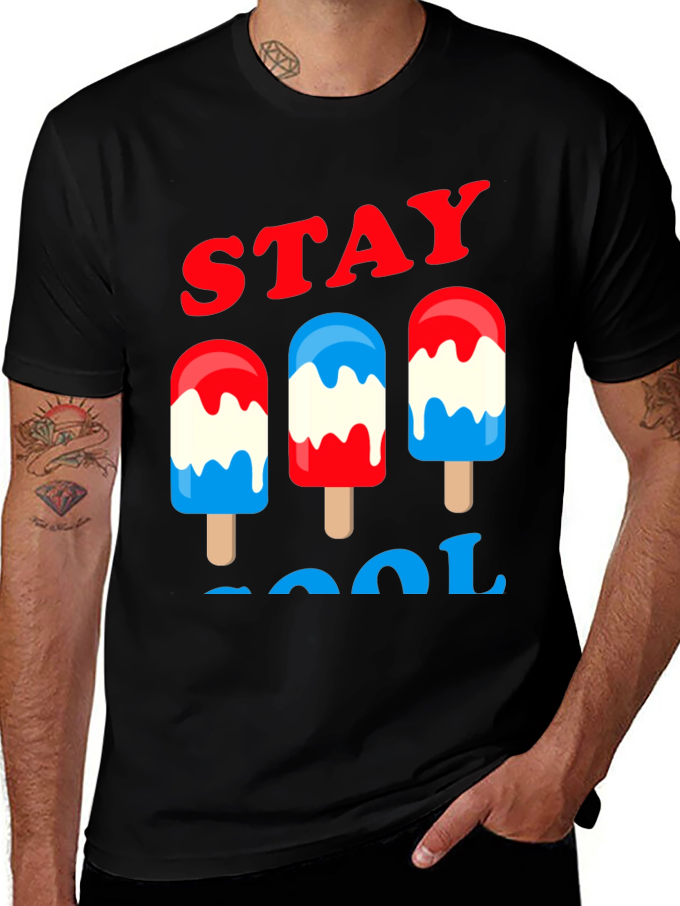 Variant 15 of Stay Cool Patriotic Popsicle T-Shirt